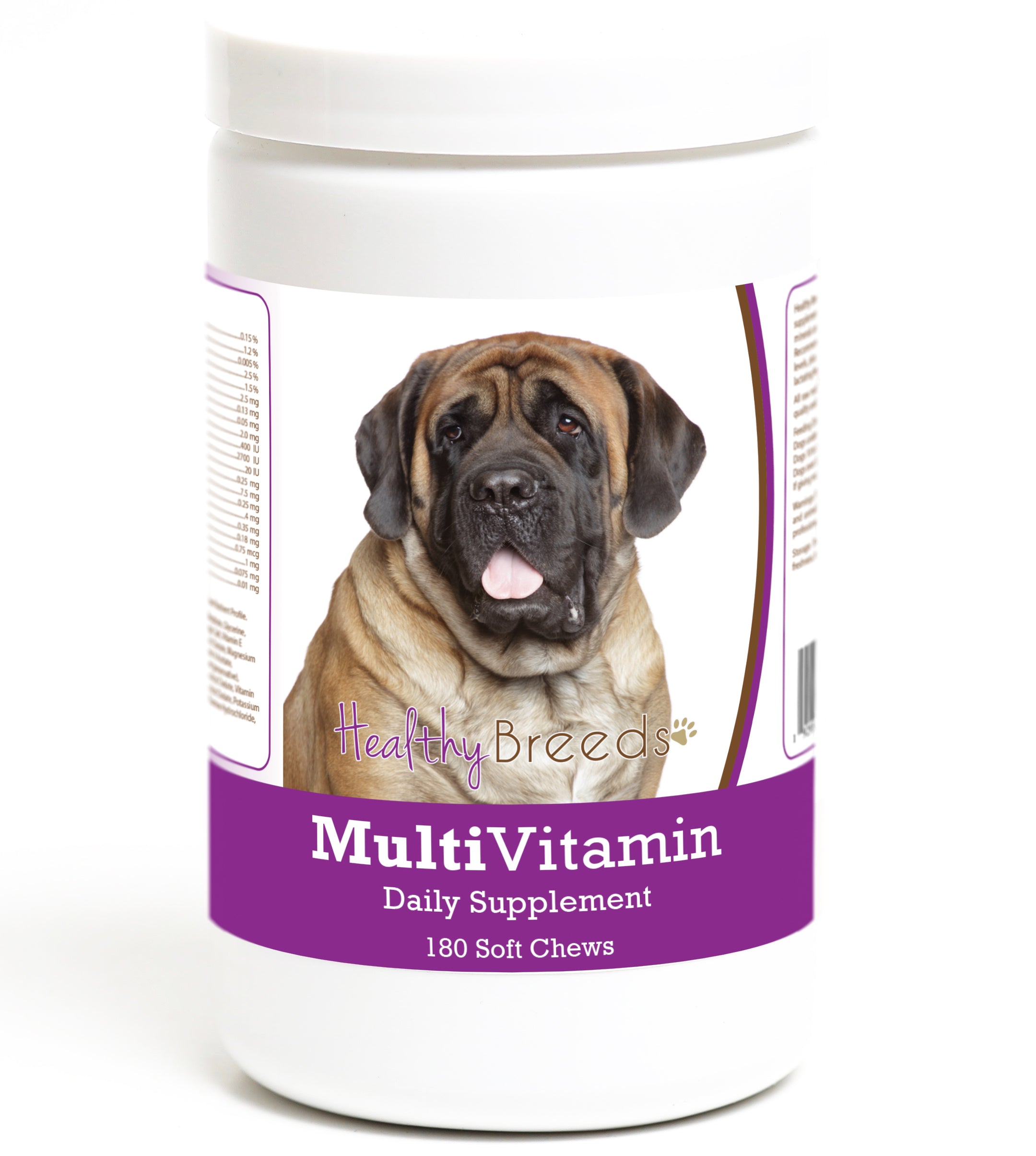 Mastiff Multivitamin Soft Chew for Dogs 180 Count