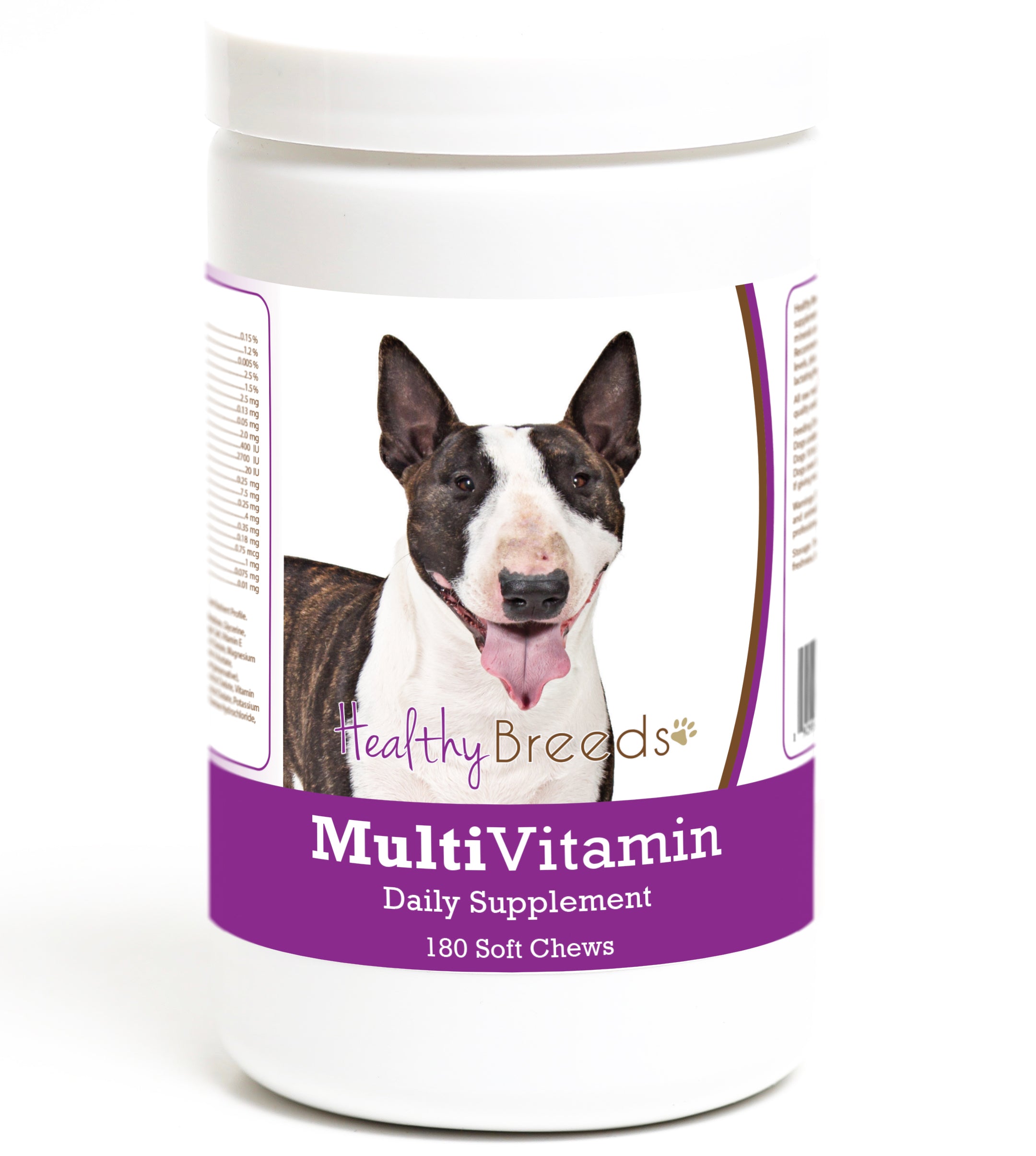 Miniature Bull Terrier Multivitamin Soft Chew for Dogs 180 Count