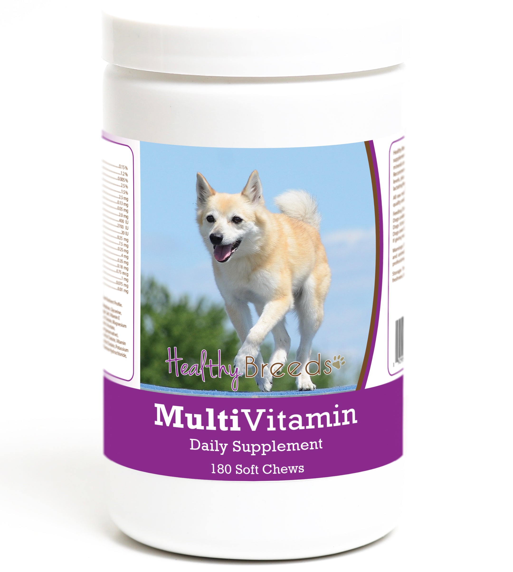 Norwegian Buhund Multivitamin Soft Chew for Dogs 180 Count