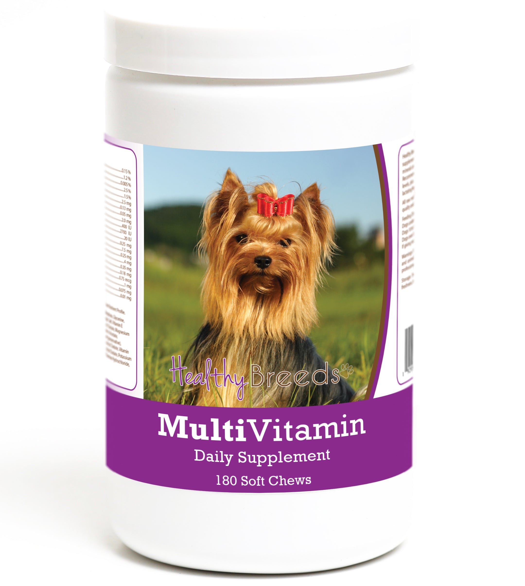 Yorkshire Terrier Multivitamin Soft Chew for Dogs 180 Count