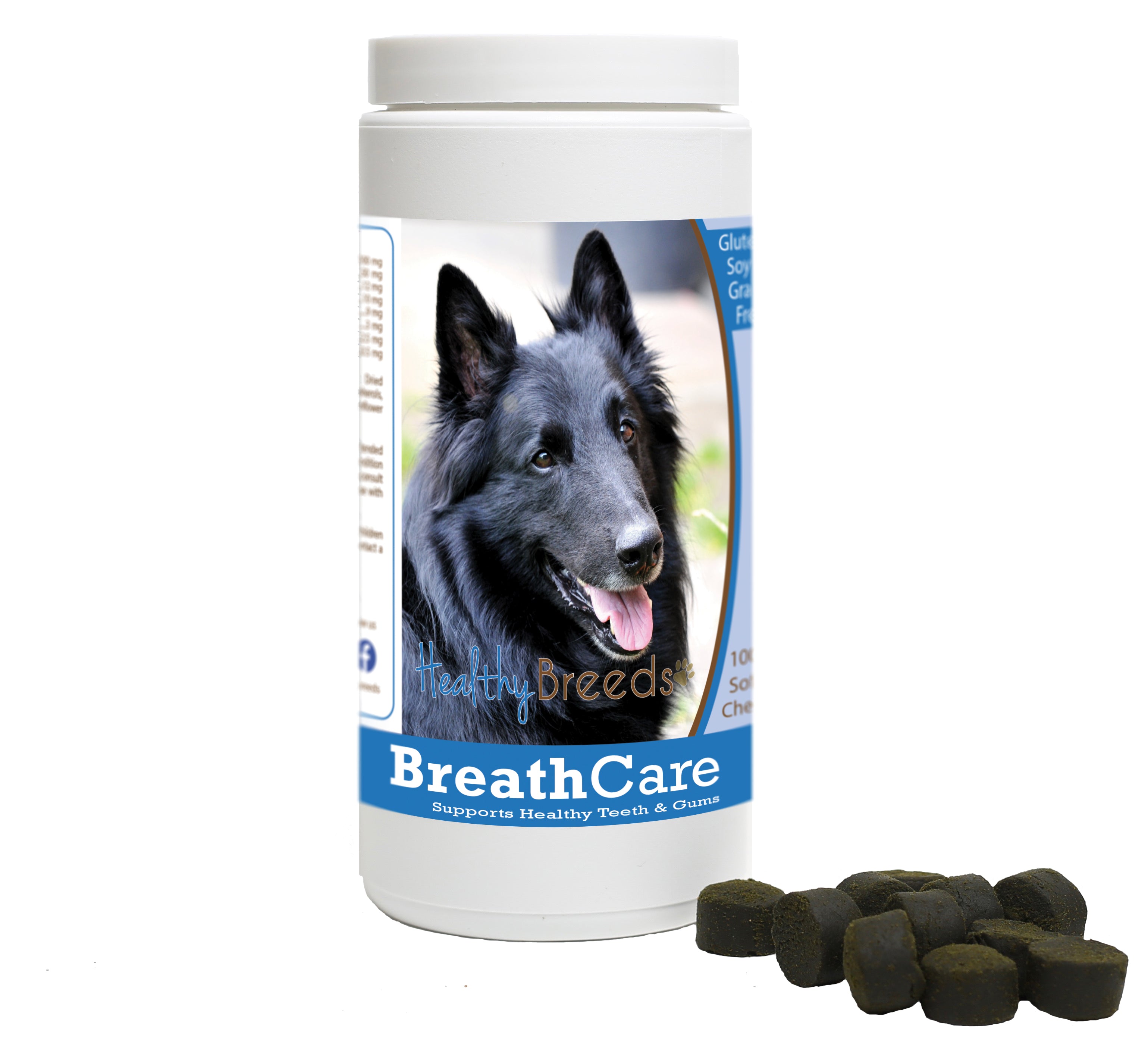 Belgian Sheepdog Breath Care Soft Chews for Dogs 100 Count
