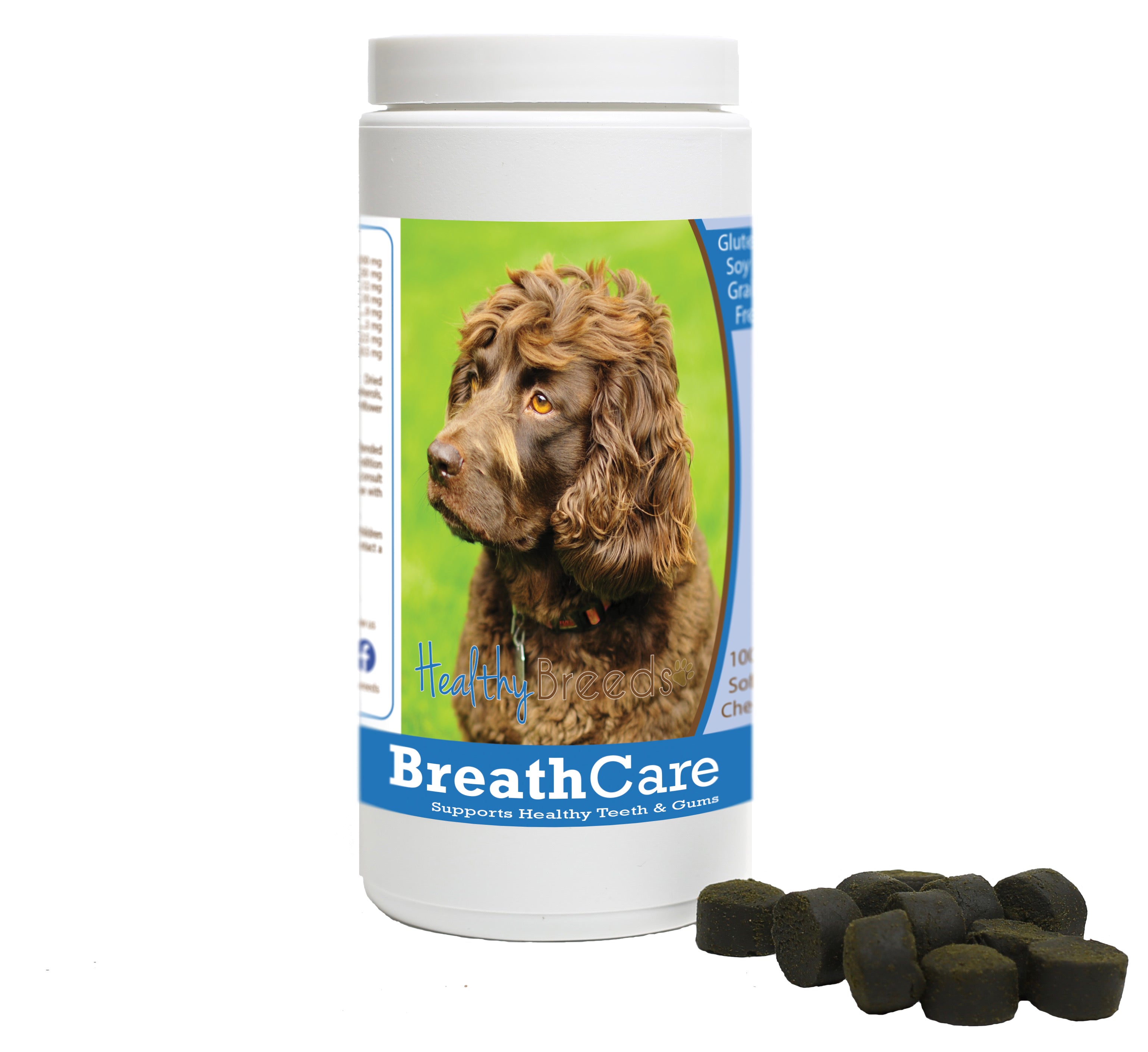 Boykin Spaniel Breath Care Soft Chews for Dogs 100 Count