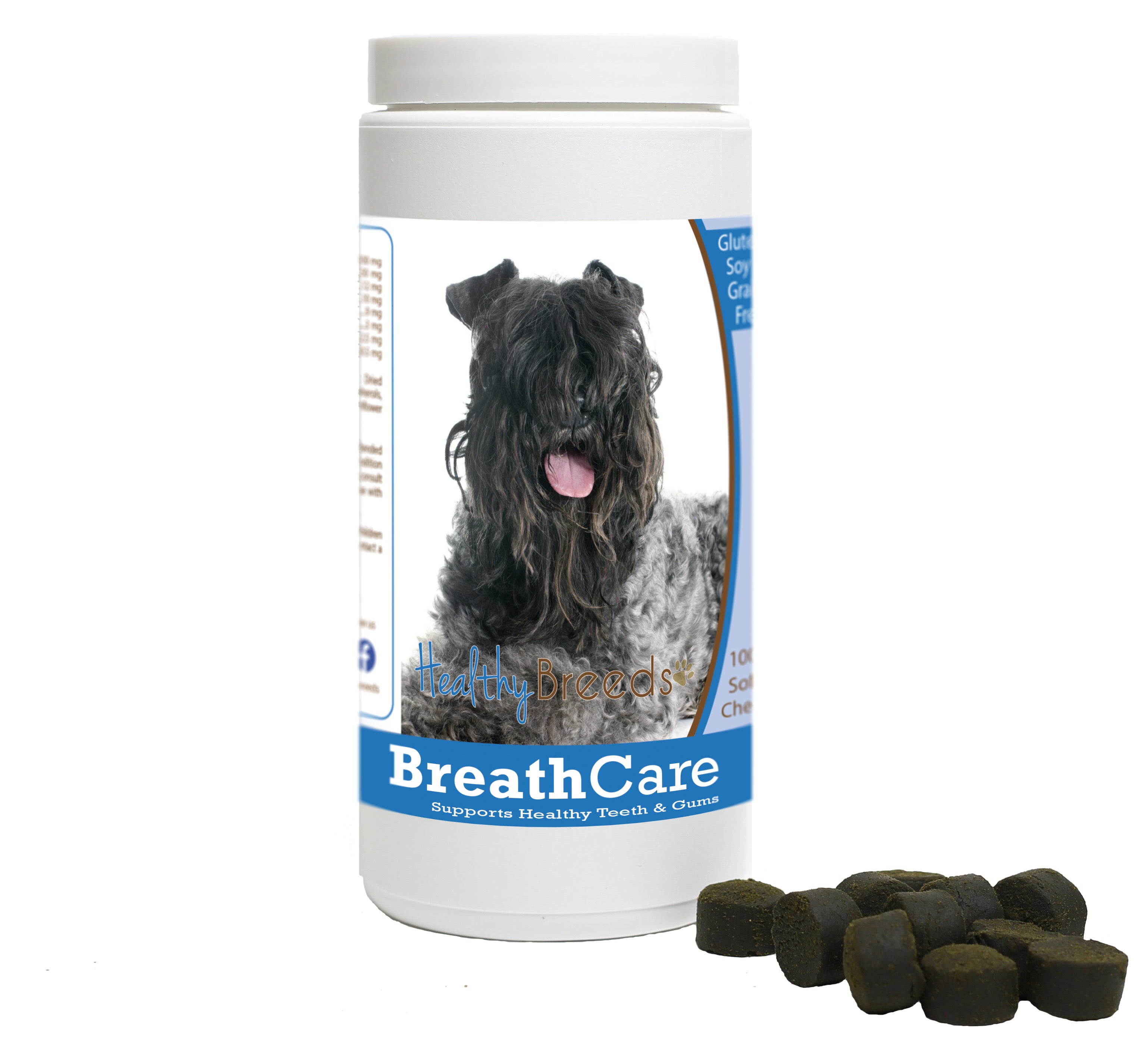 Kerry Blue Terrier Breath Care Soft Chews for Dogs 100 Count