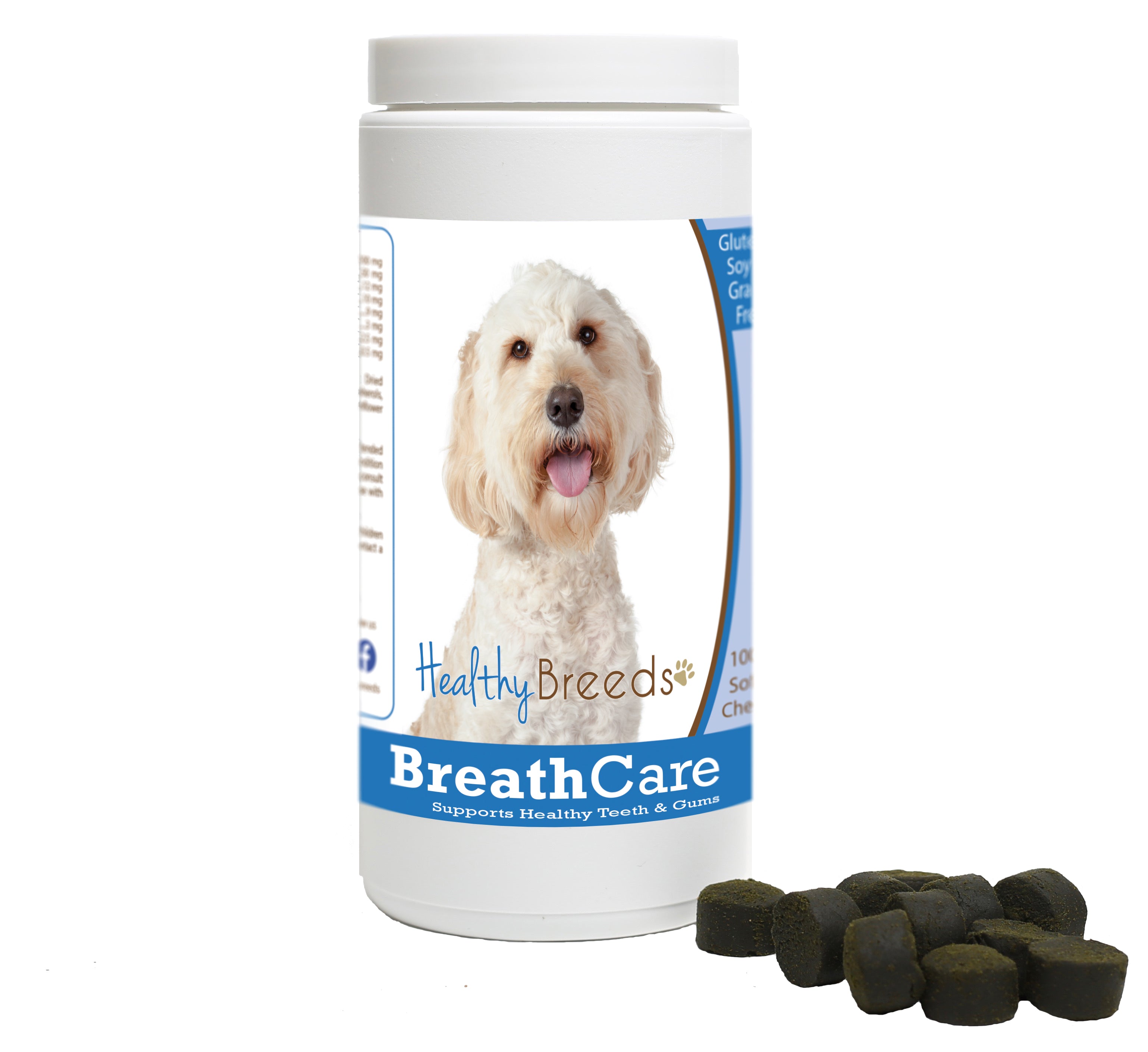 Labradoodle Breath Care Soft Chews for Dogs 100 Count