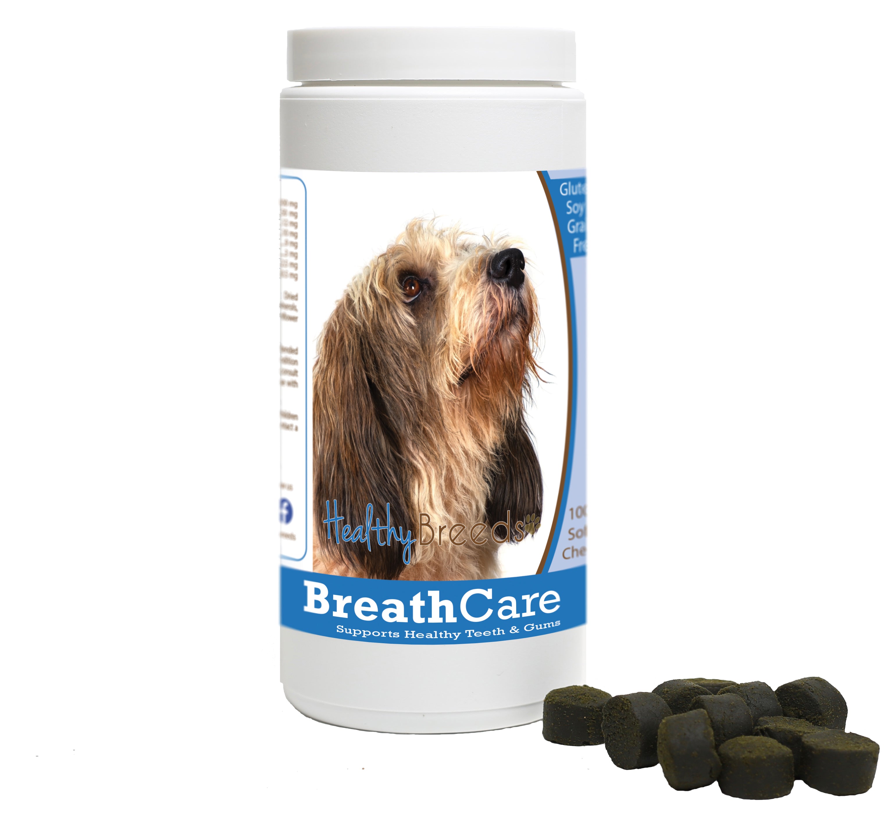 Petits Bassets Griffons Vendeen Breath Care Soft Chews for Dogs 100 Count