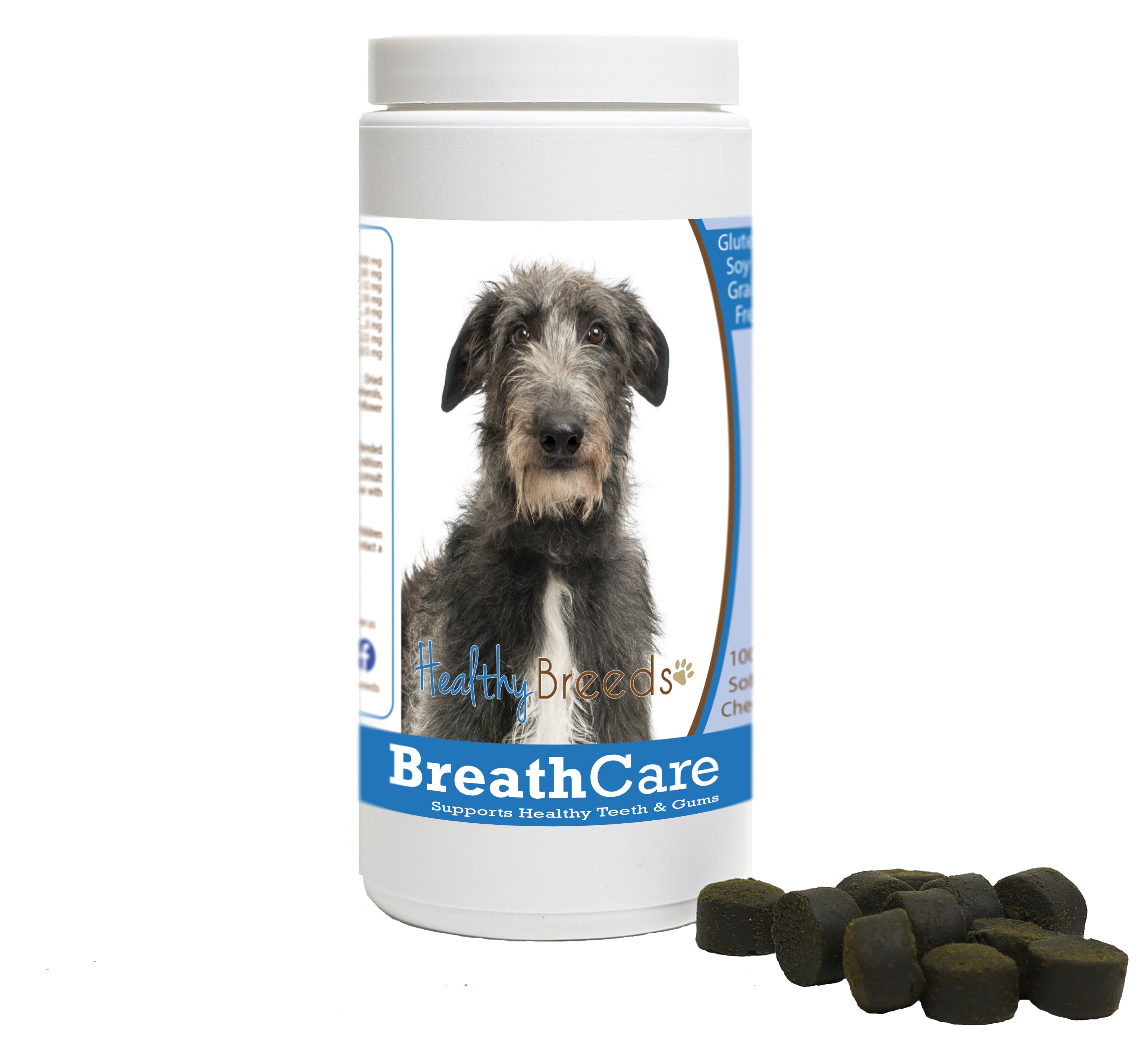 Scottish Deerhound Breath Care Soft Chews for Dogs 100 Count