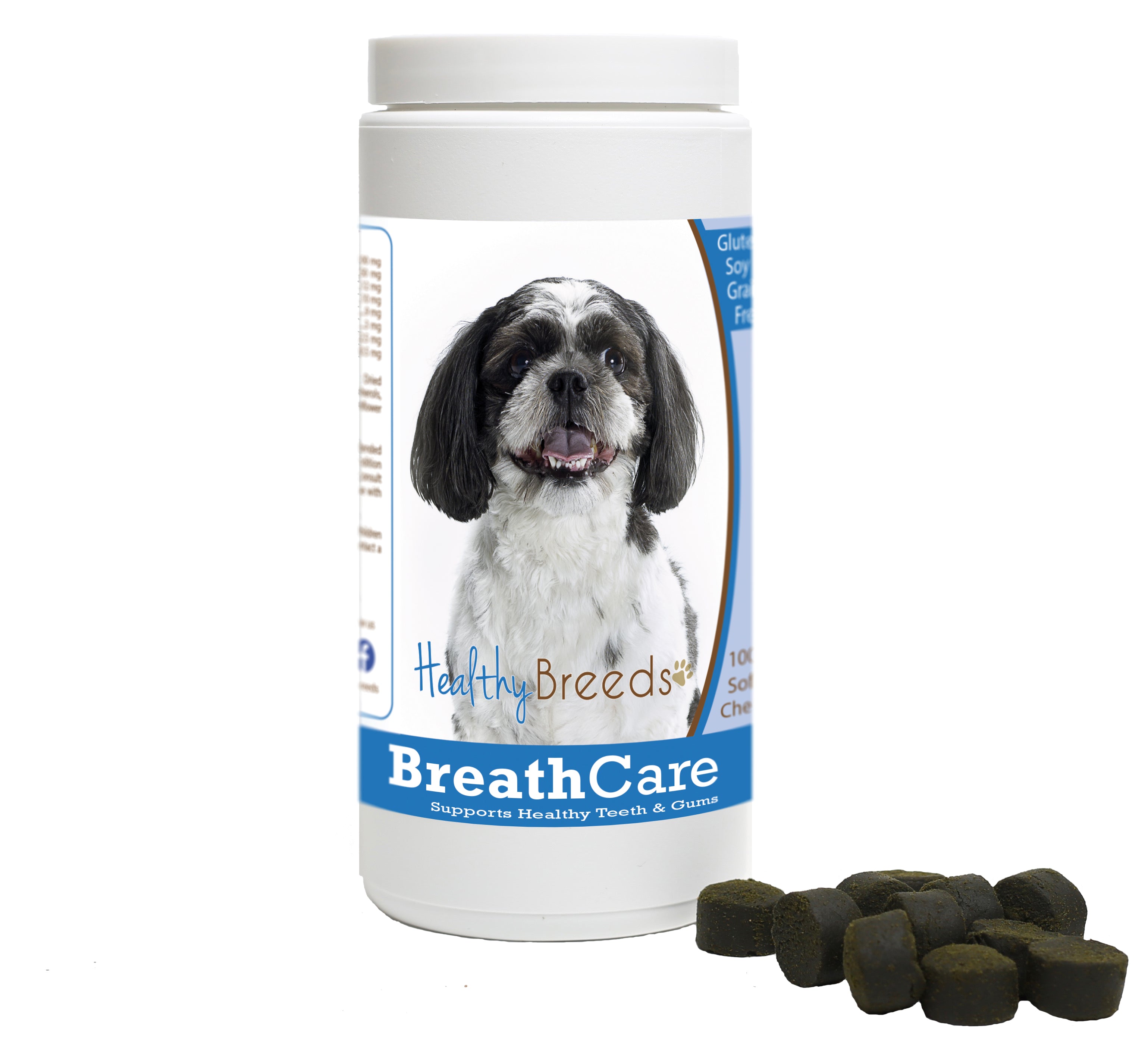 Shih-Poo Breath Care Soft Chews for Dogs 100 Count