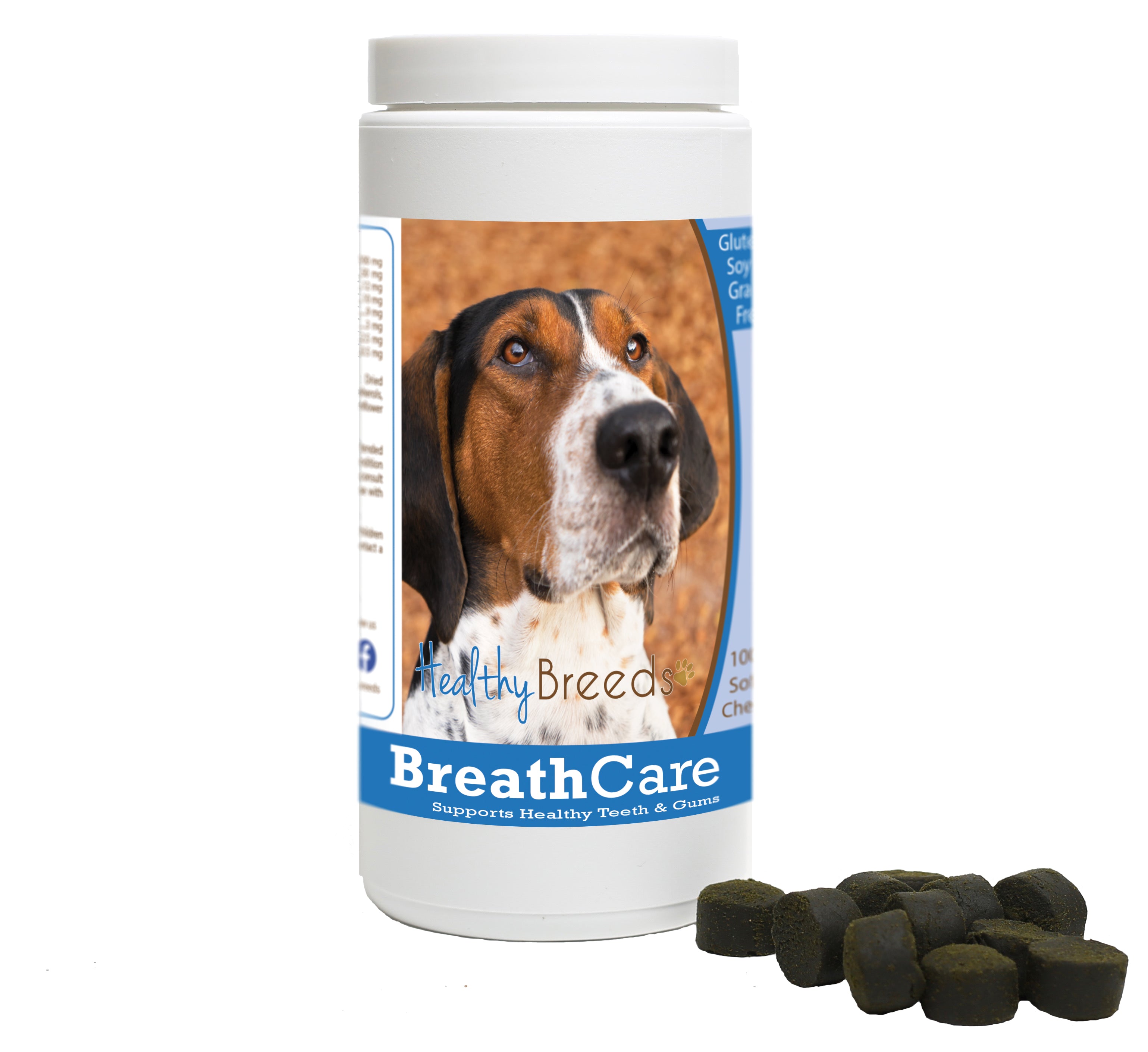 Treeing Walker Coonhound Breath Care Soft Chews for Dogs 100 Count