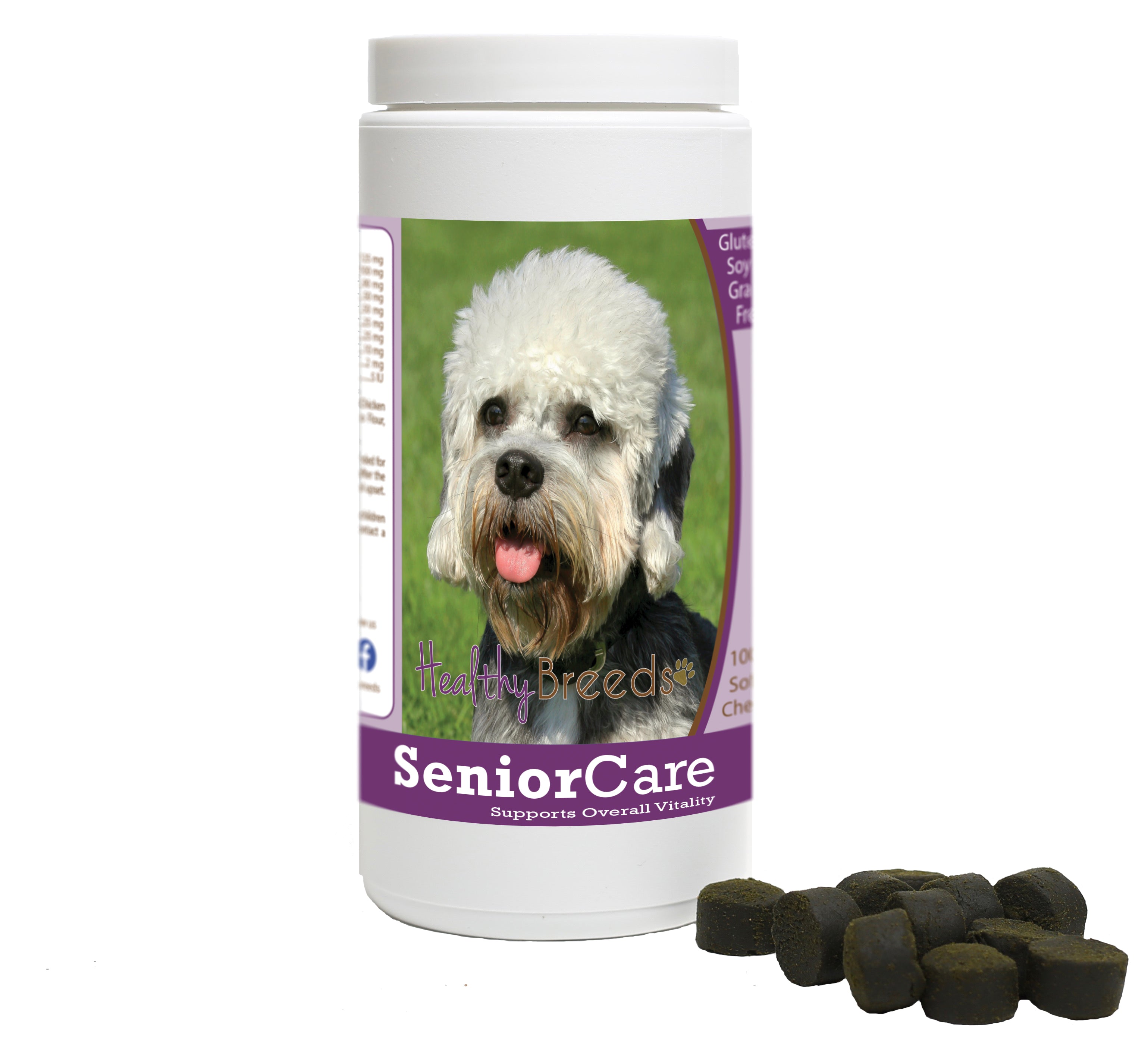 Dandie Dinmont Terrier Senior Dog Care Soft Chews 100 Count