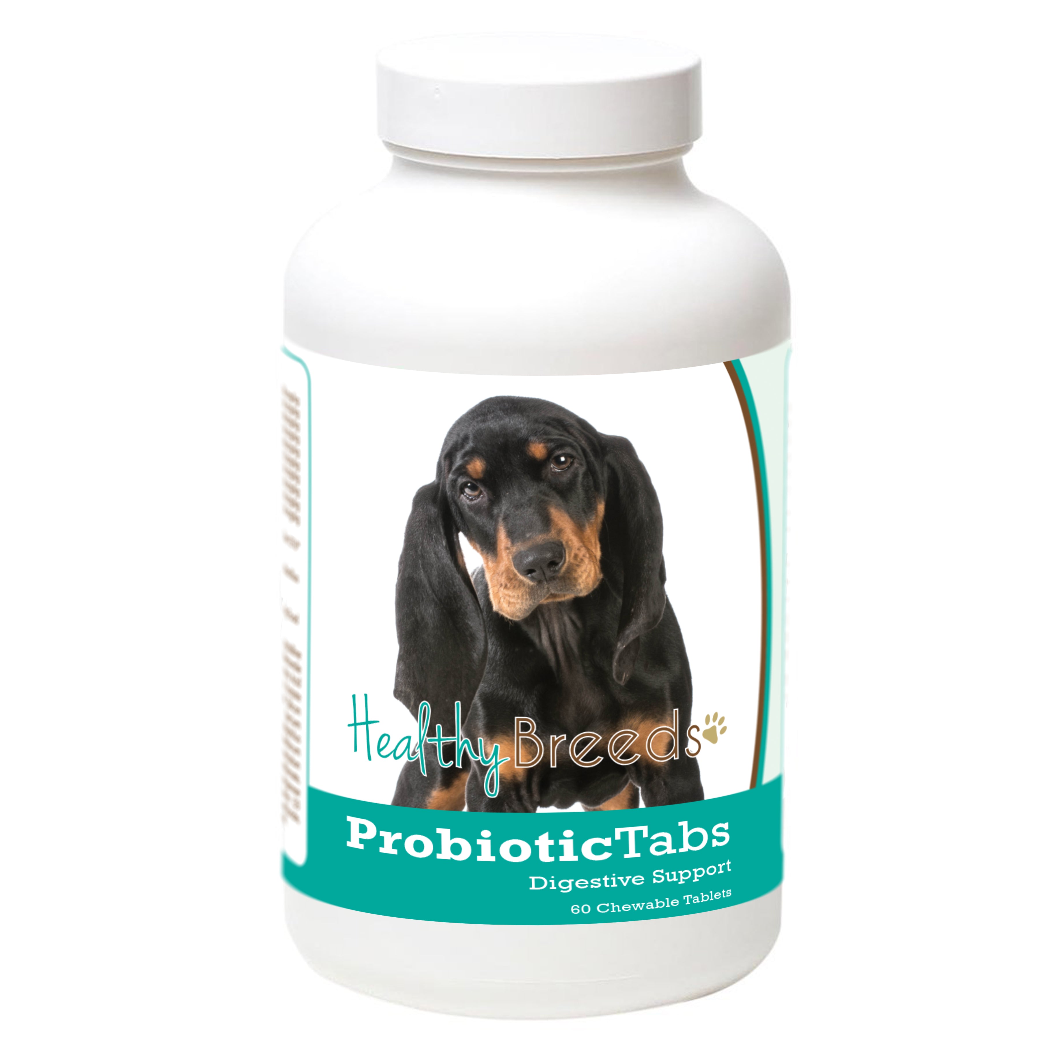Black and Tan Coonhound Probiotic and Digestive Support for Dogs 60 Count