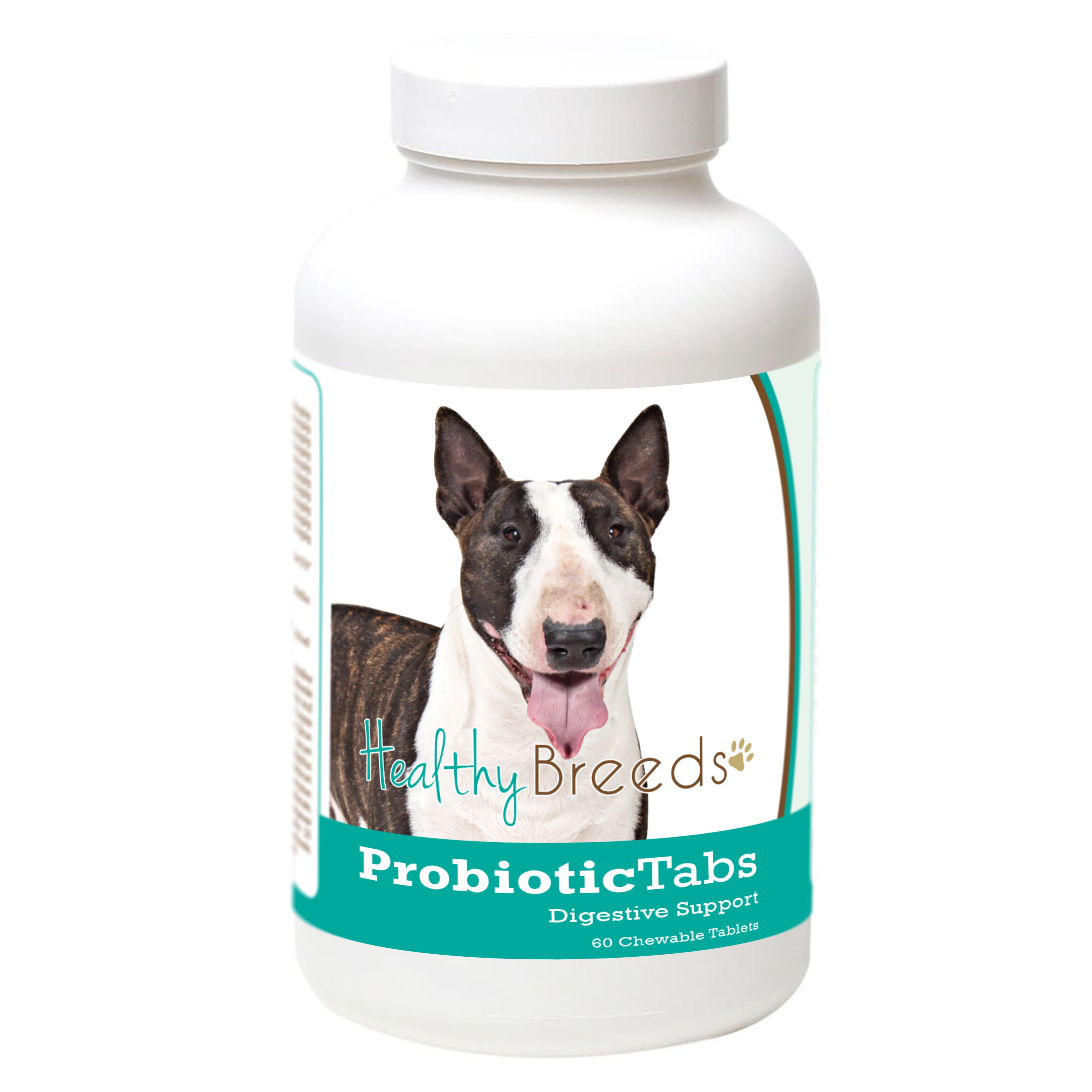 Miniature Bull Terrier Probiotic and Digestive Support for Dogs 60 Count