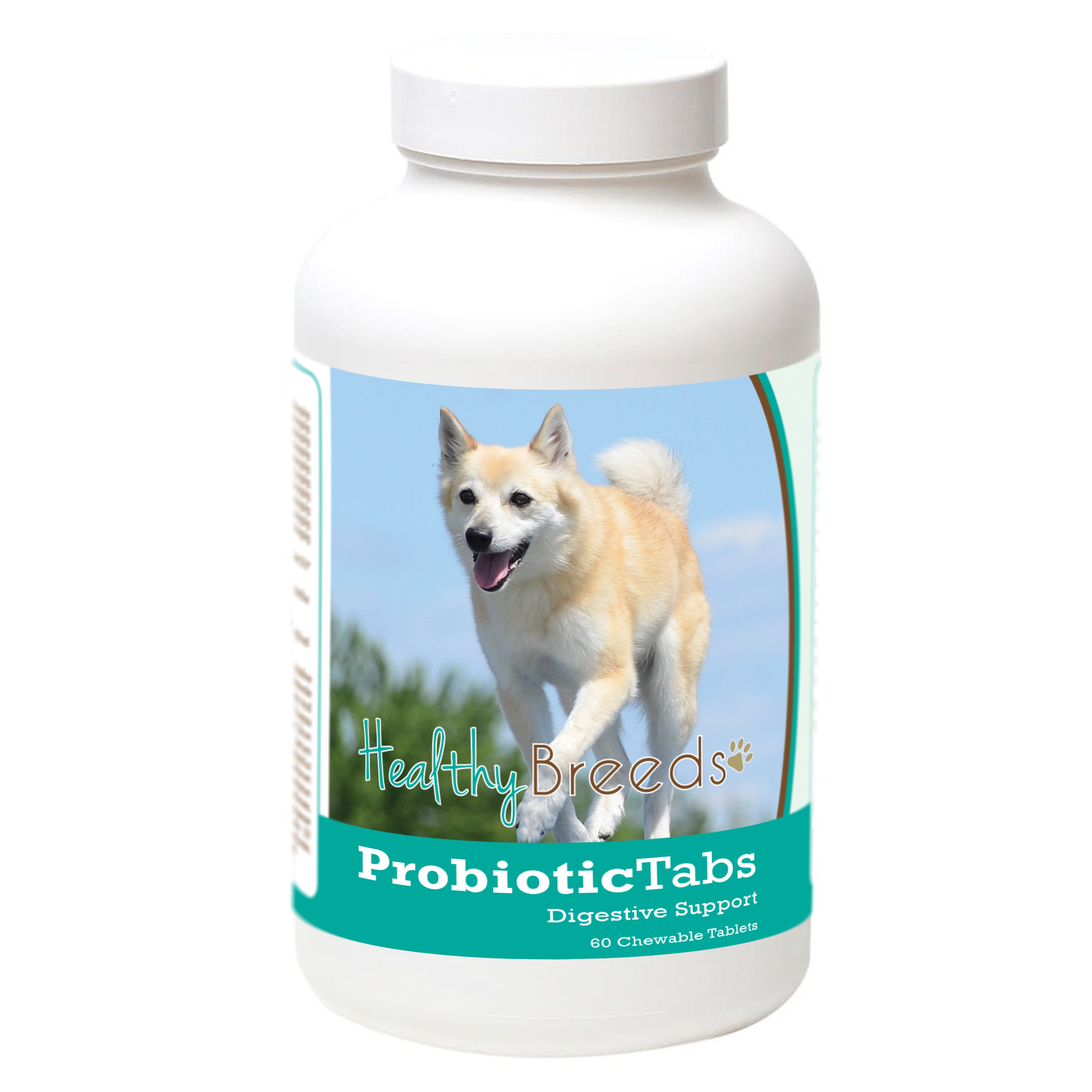 Norwegian Buhund Probiotic and Digestive Support for Dogs 60 Count