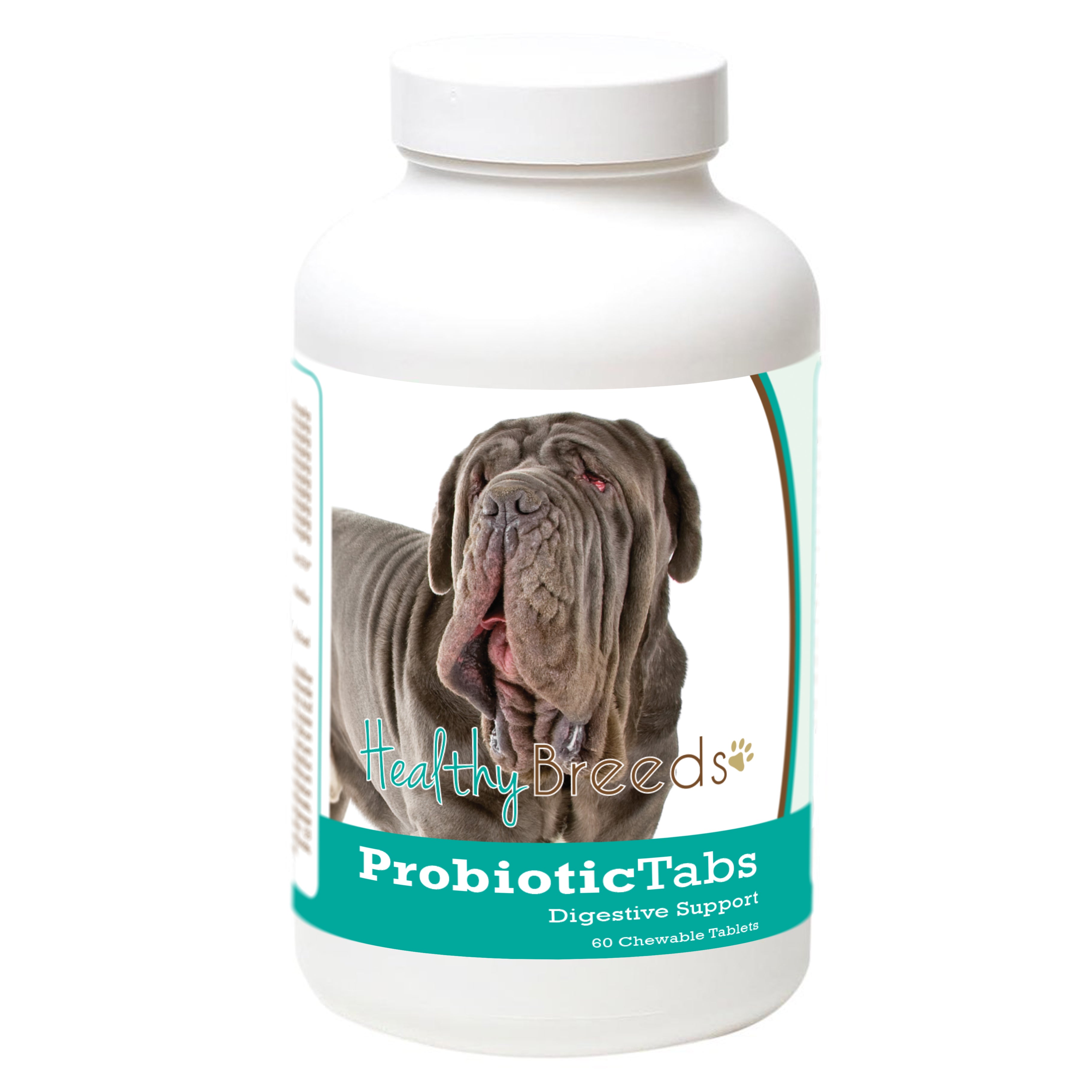 Neapolitan Mastiff Probiotic and Digestive Support for Dogs 60 Count