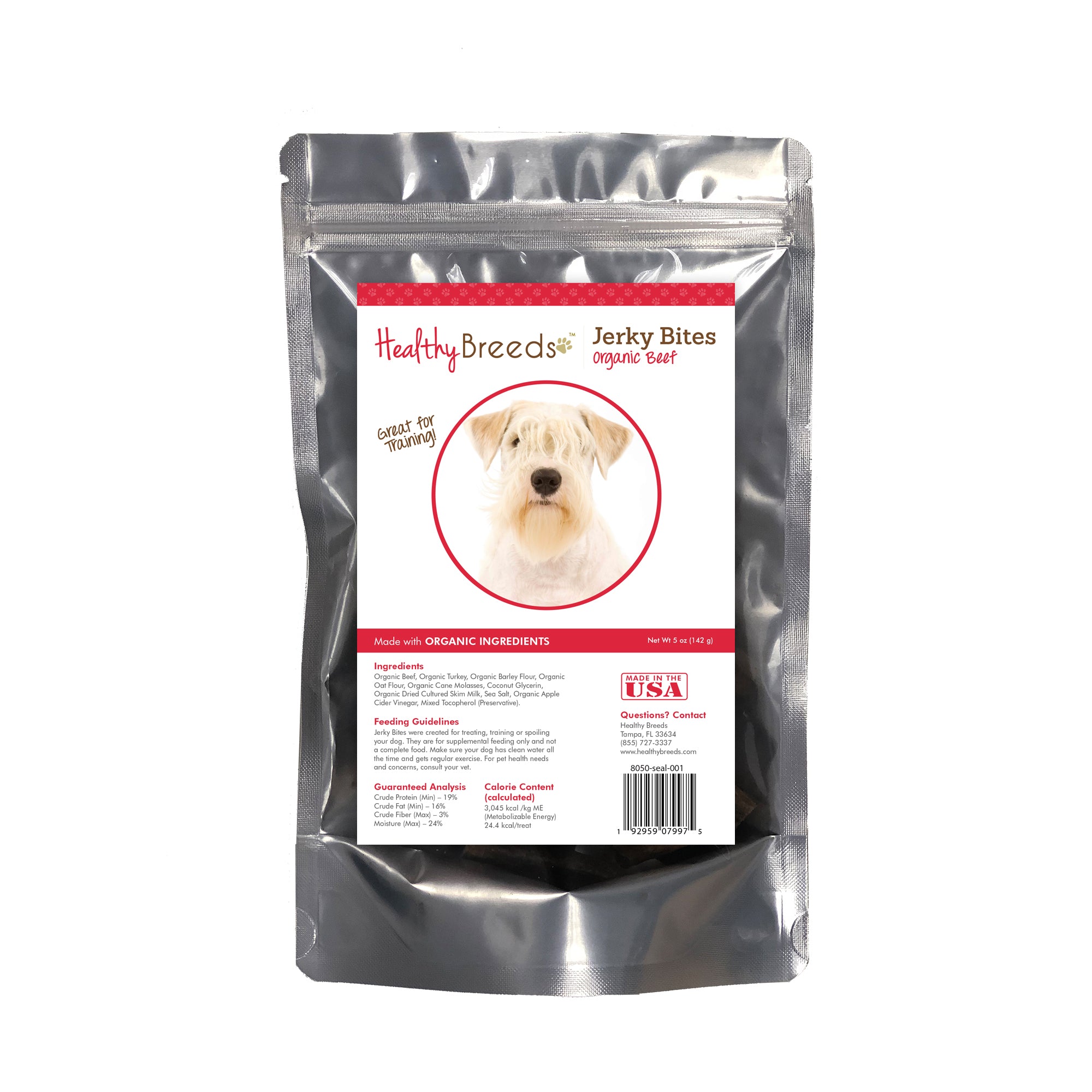 Sealyham Terrier Jerky Bites Beef Recipe Dog Treats 5 oz