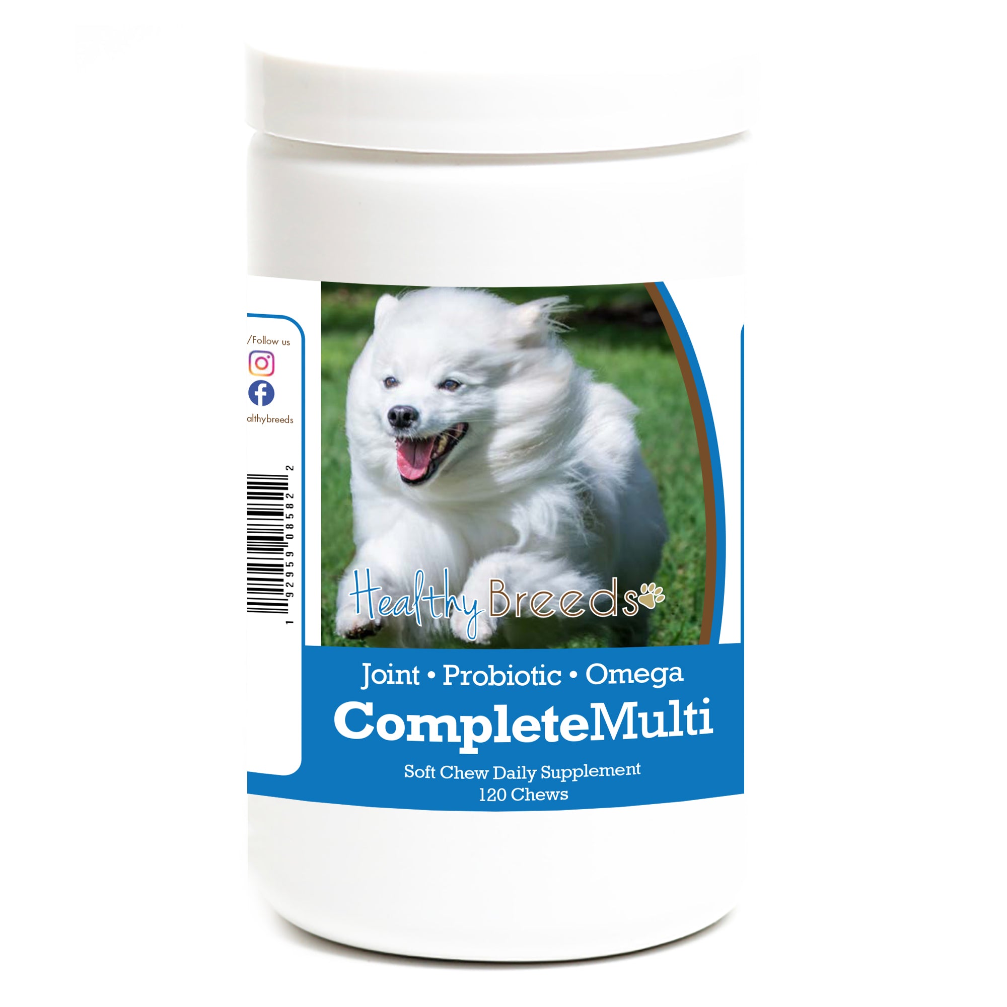 American Eskimo Dog All In One Multivitamin Soft Chew 120 Count