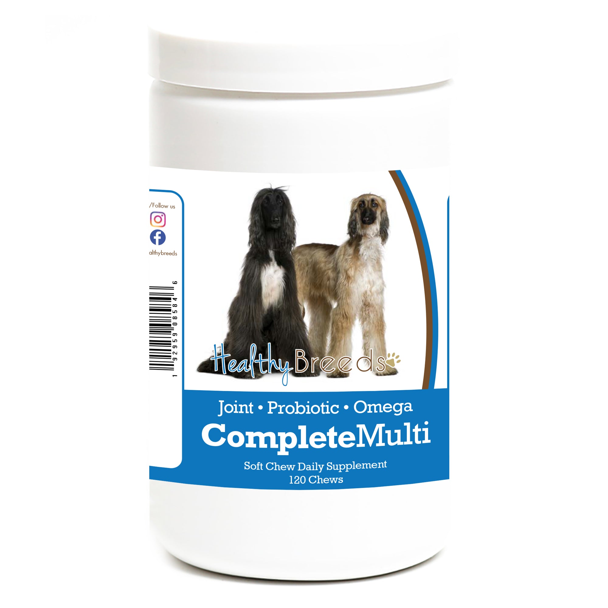 Afghan Hound All In One Multivitamin Soft Chew 120 Count