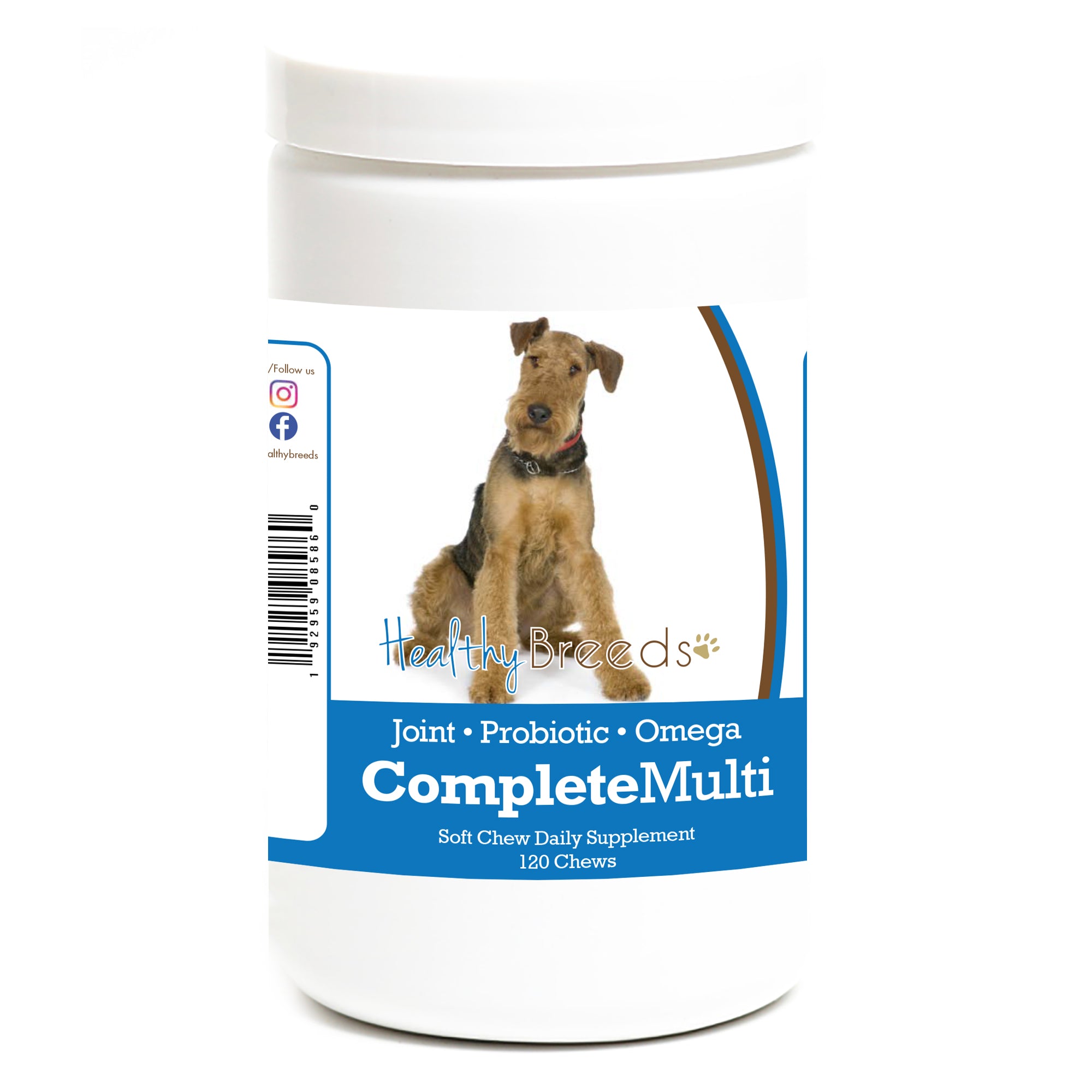 Airedale Terrier All In One Multivitamin Soft Chew 120 Count