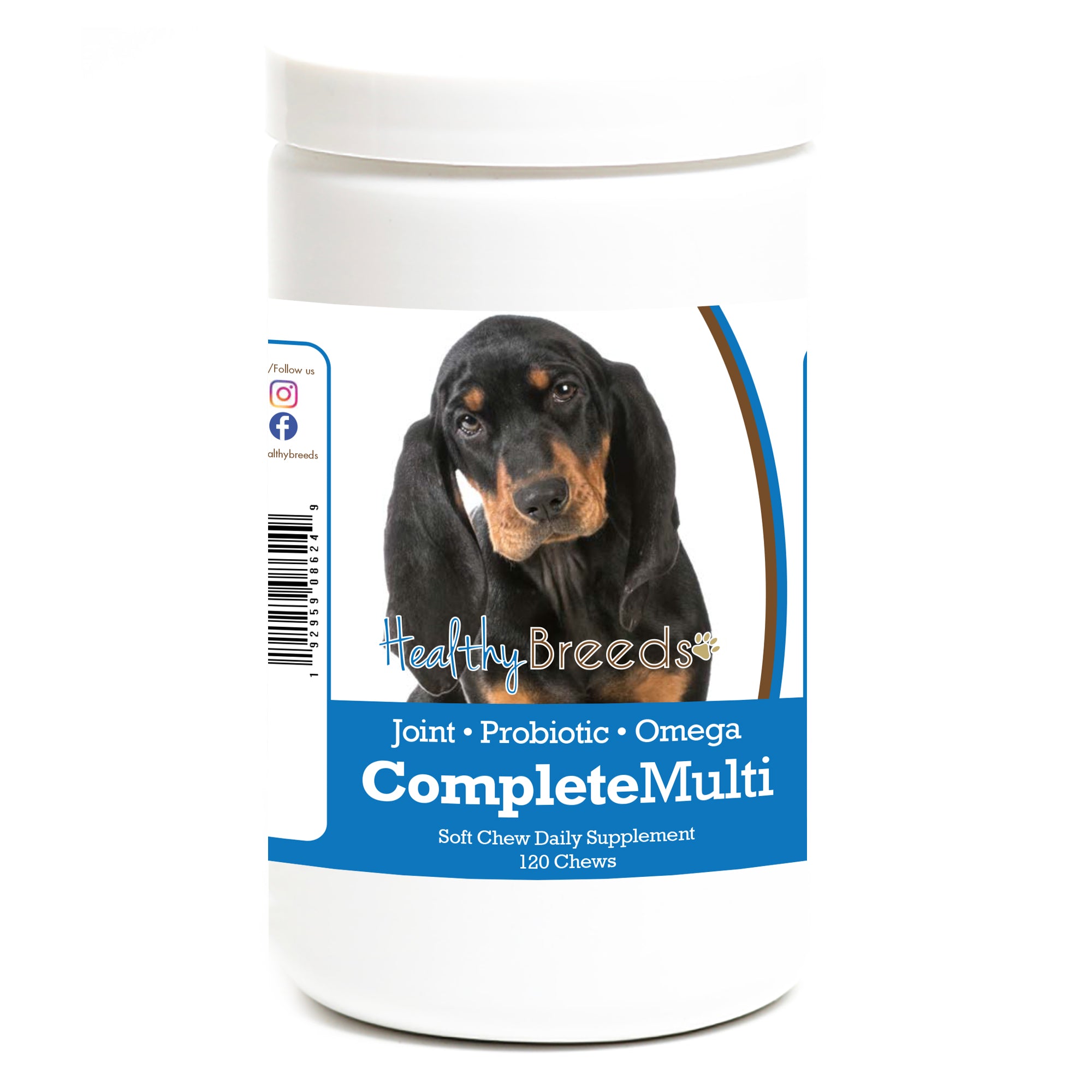Black and Tan Coonhound All In One Multivitamin Soft Chew 120 Count