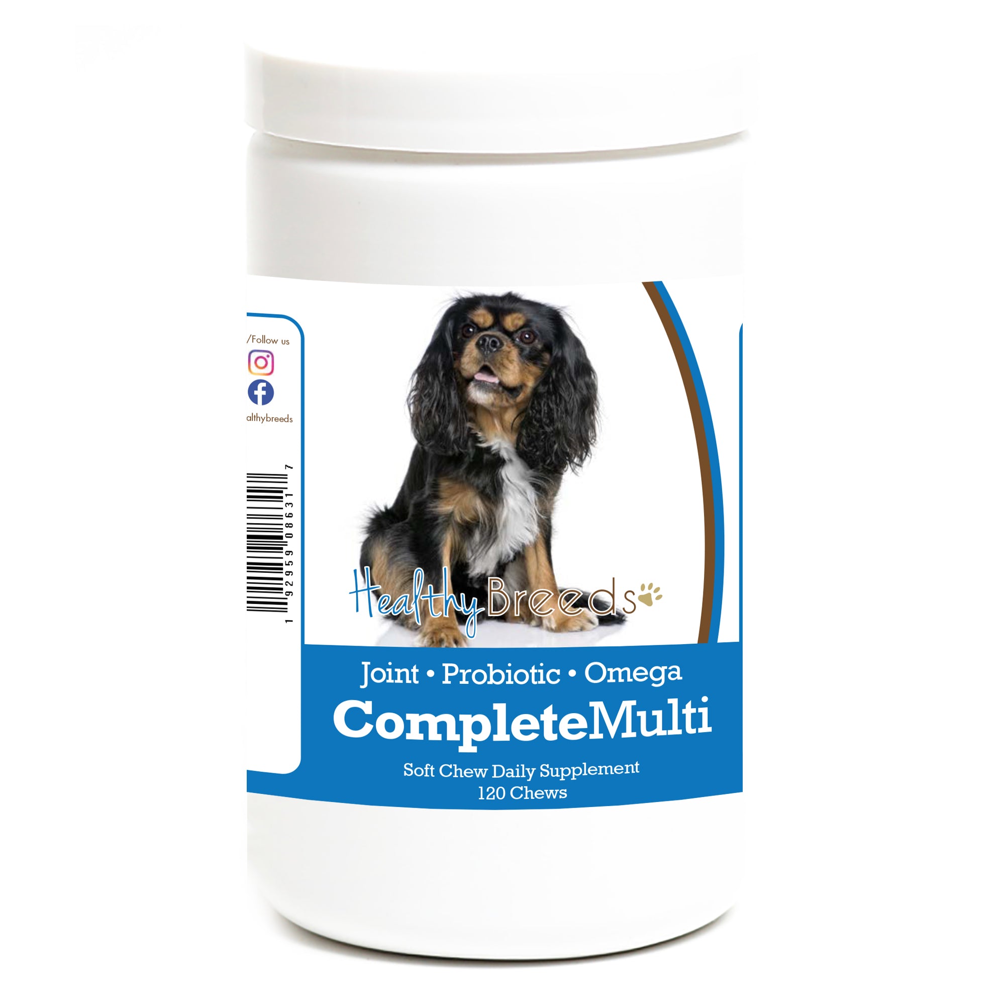 Cavalier King Charles Spaniel All In One Multivitamin Soft Chew 120 Count
