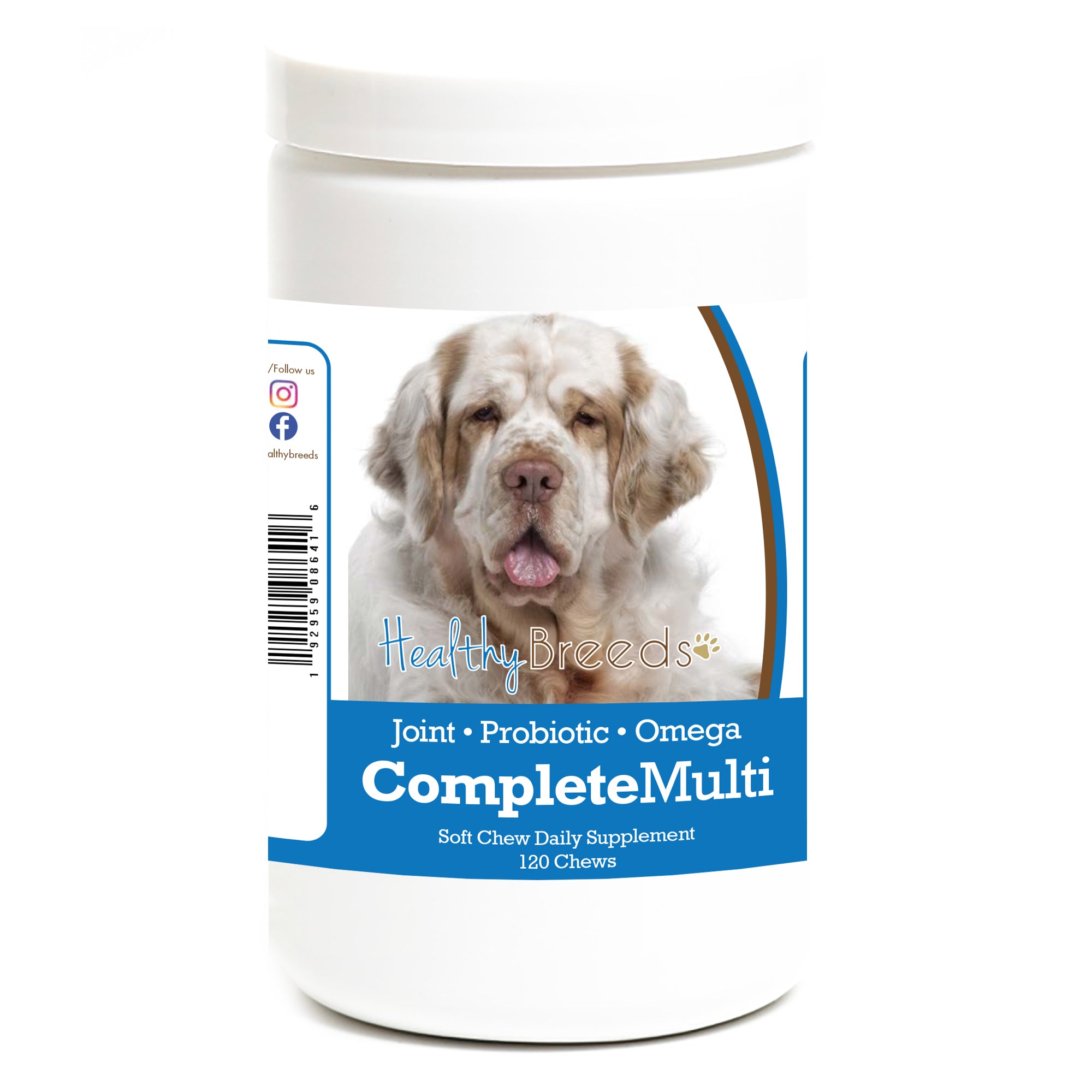 Clumber Spaniel All In One Multivitamin Soft Chew 120 Count