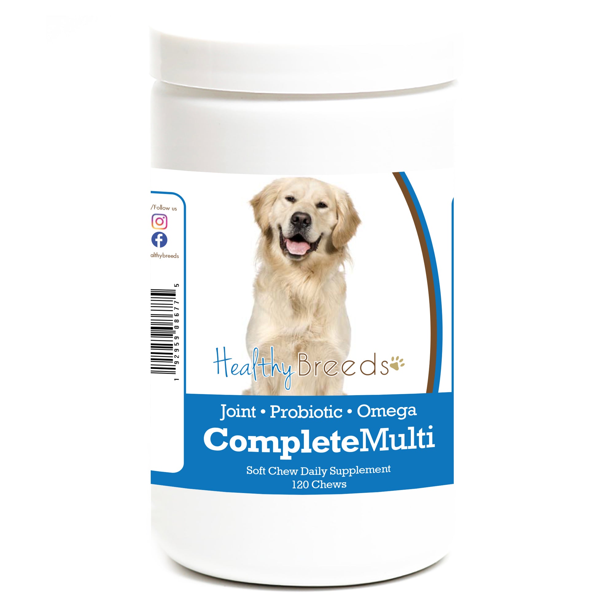 Golden Retriever All In One Multivitamin Soft Chew 120 Count