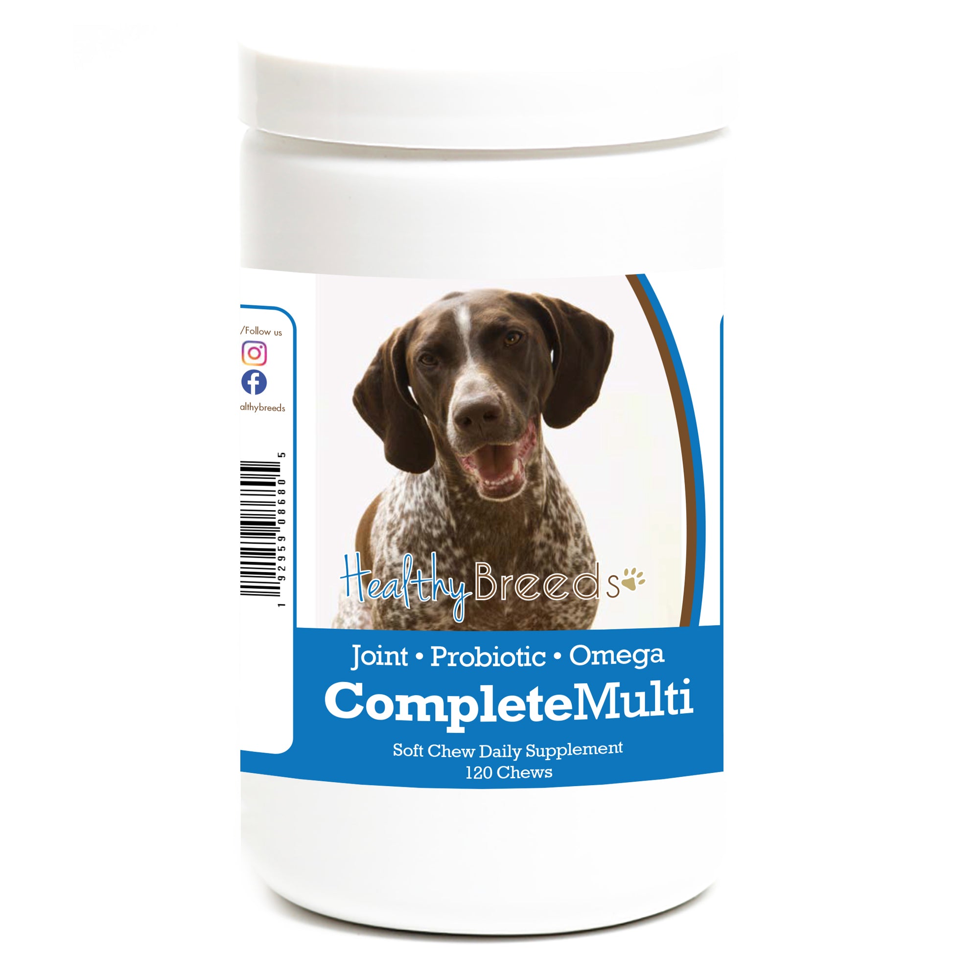 German Shorthaired Pointer All In One Multivitamin Soft Chew 120 Count