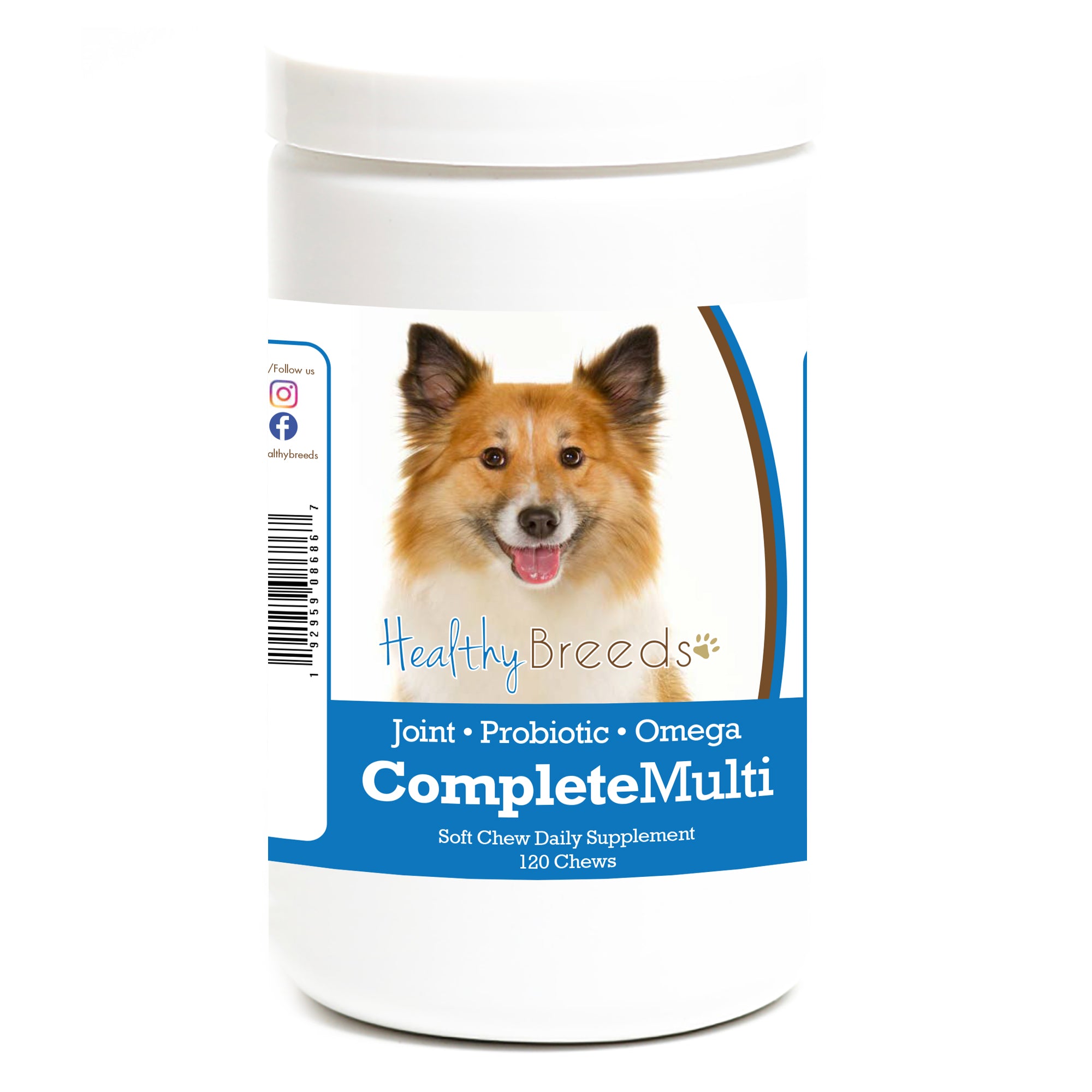 Icelandic Sheepdog All In One Multivitamin Soft Chew 120 Count