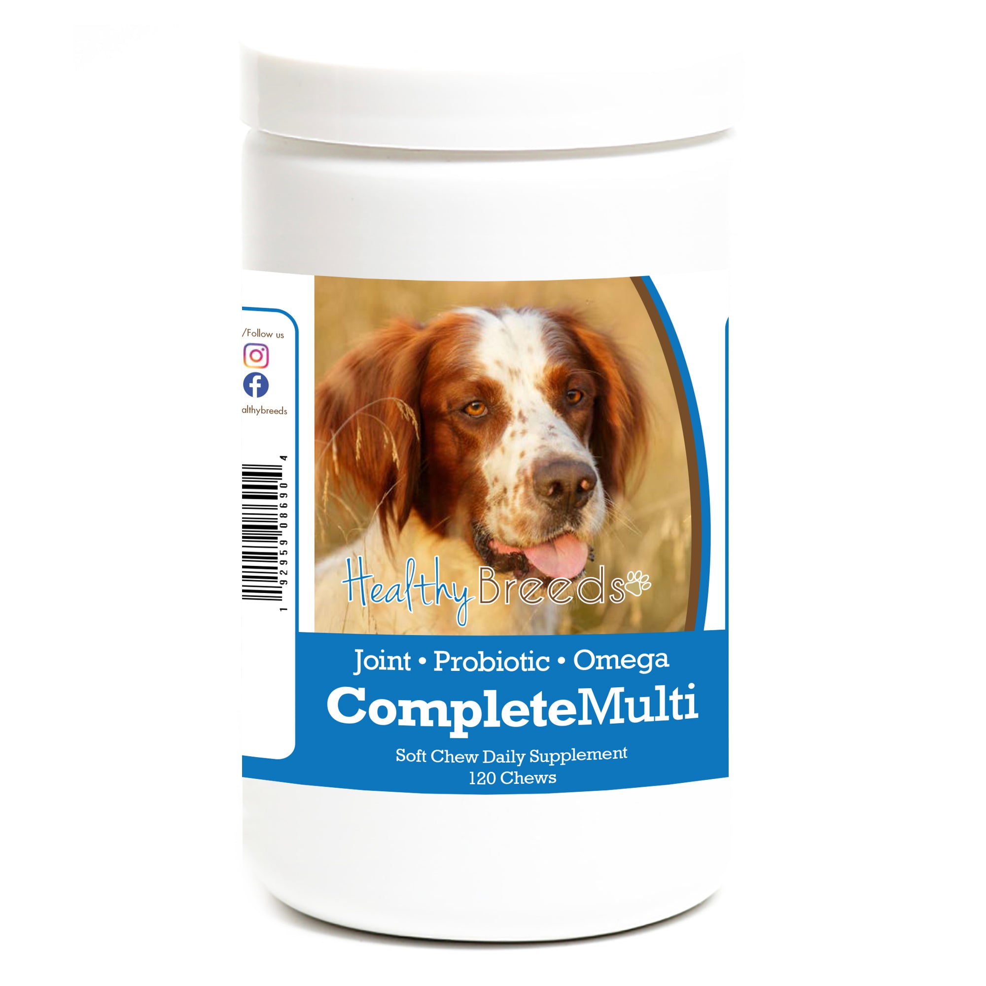 Irish Red and White Setter All In One Multivitamin Soft Chew 120 Count