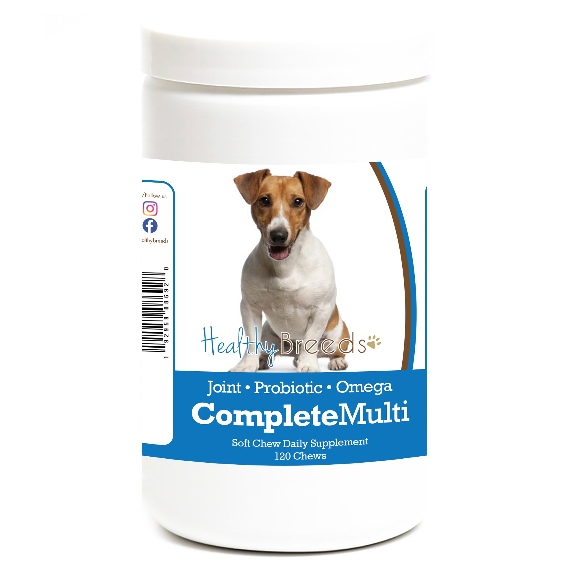 Jack Russell Terrier All In One Multivitamin Soft Chew 120 Count