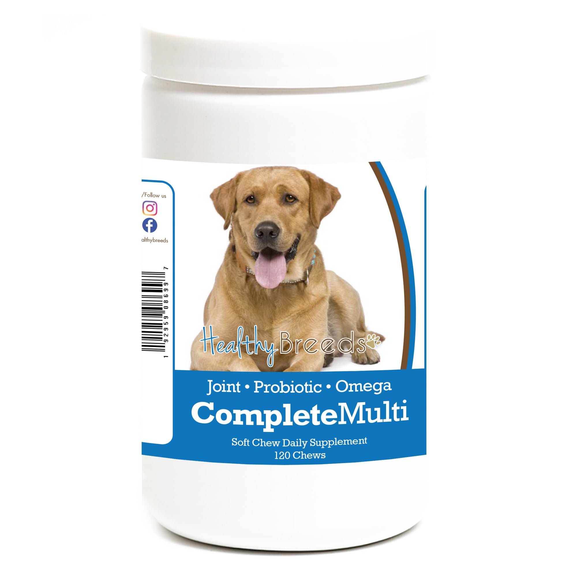 Labrador Retriever All In One Multivitamin Soft Chew 120 Count