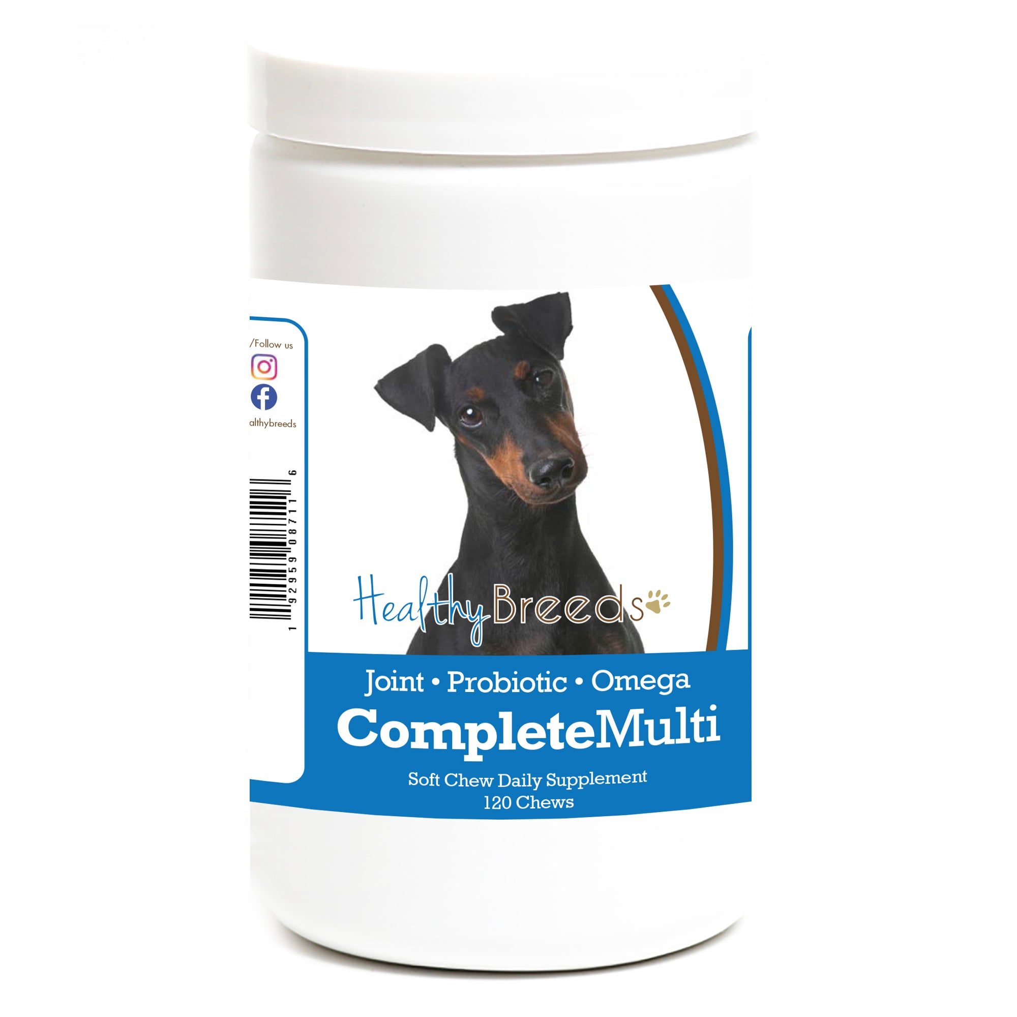 Manchester Terrier All In One Multivitamin Soft Chew 120 Count
