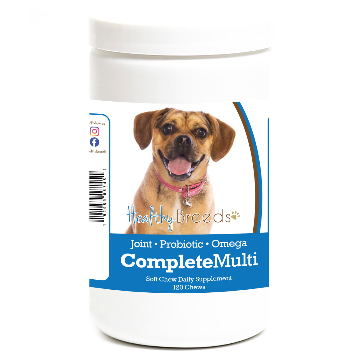 Puggle All In One Multivitamin Soft Chew 120 Count – Healthy Breeds