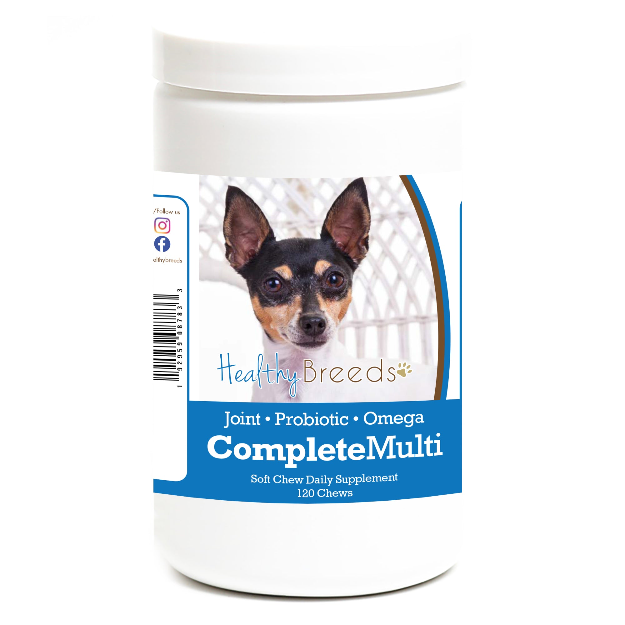 Toy Fox Terrier All In One Multivitamin Soft Chew 120 Count