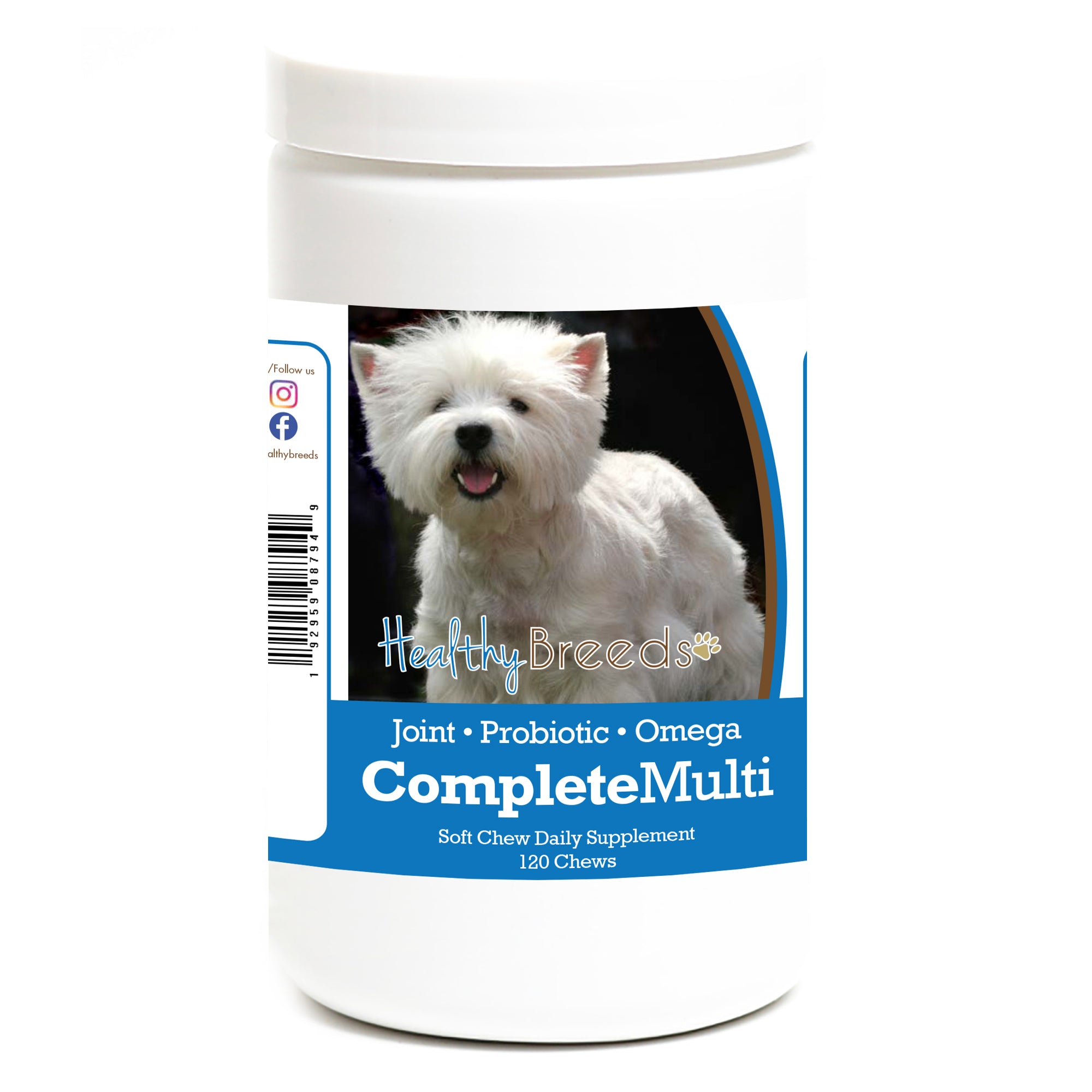 West Highland White Terrier All In One Multivitamin Soft Chew 120 Count