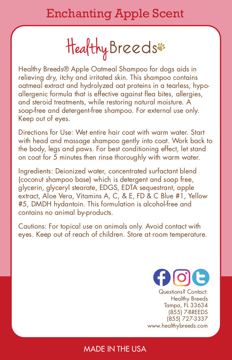 Great Dane Apple Oatmeal Shampoo 8 oz