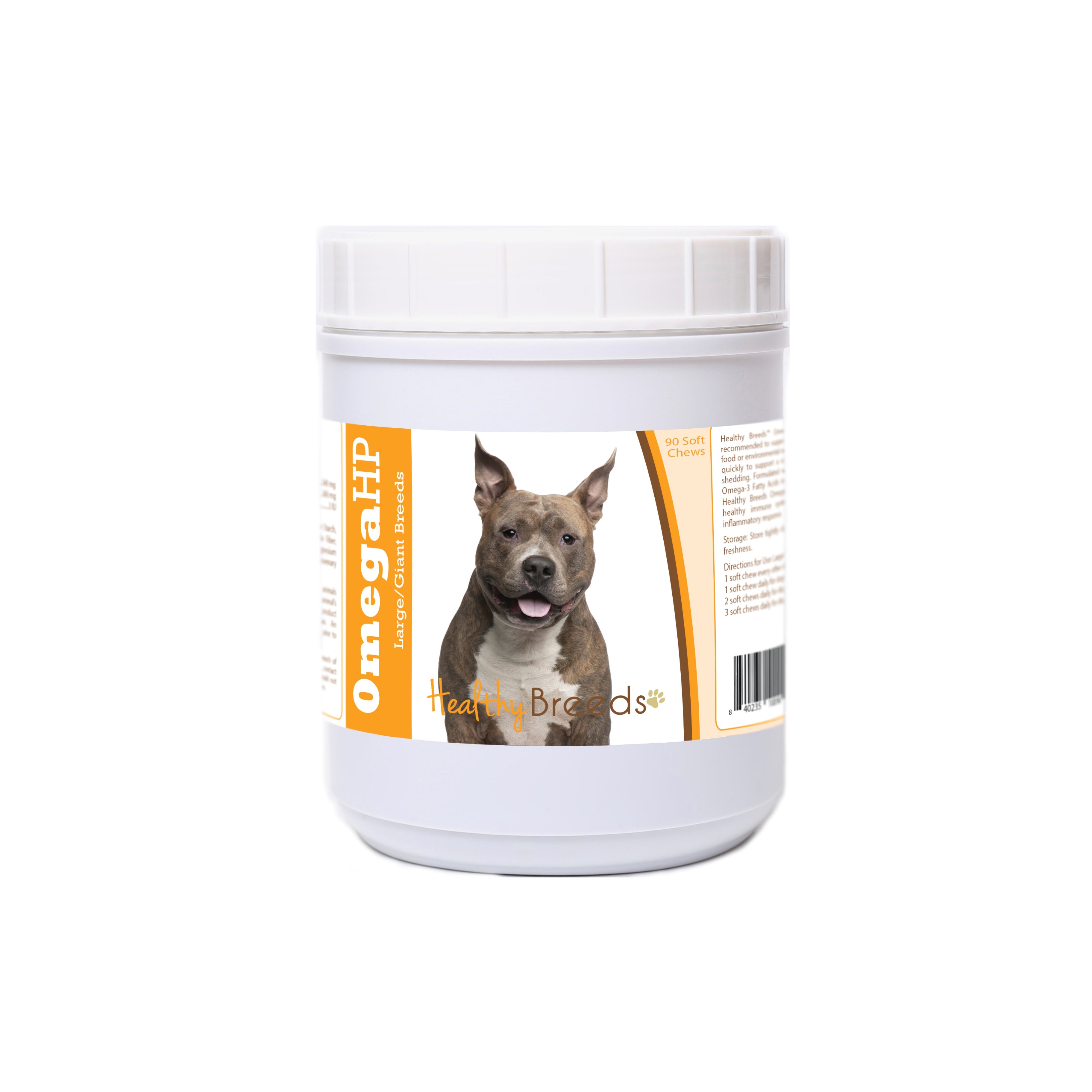 American Staffordshire Terrier Omega HP Fatty Acid Skin and Coat Support Soft Chews 90