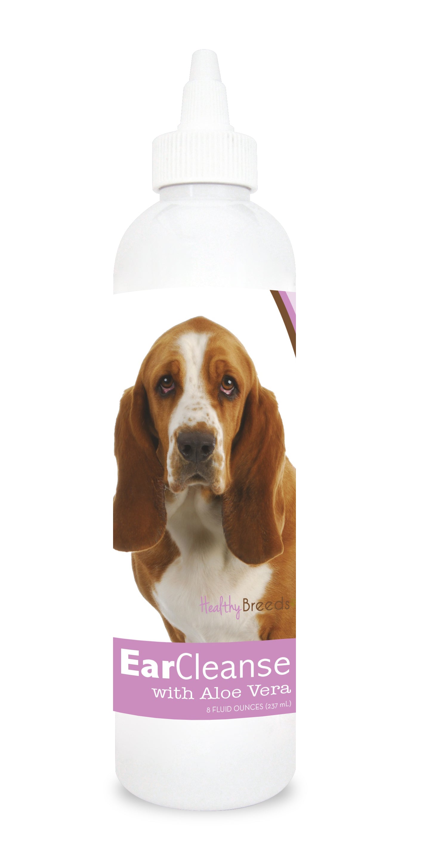 Basset Hound Ear Cleanse with Aloe Vera Sweet Pea and Vanilla 8 oz