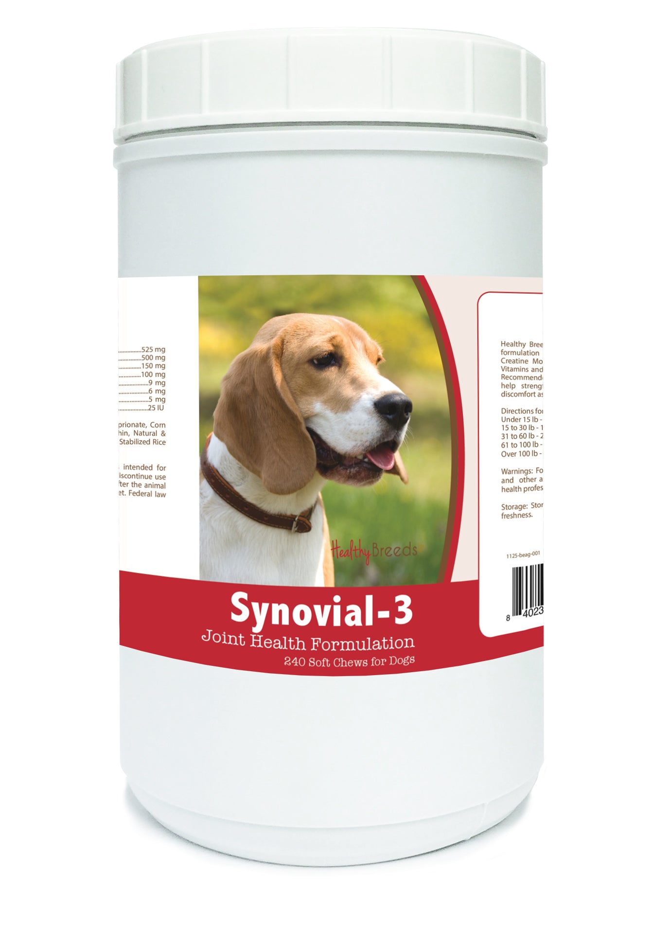 Beagle Synovial-3 Joint Health Formulation Soft Chews 240 Count