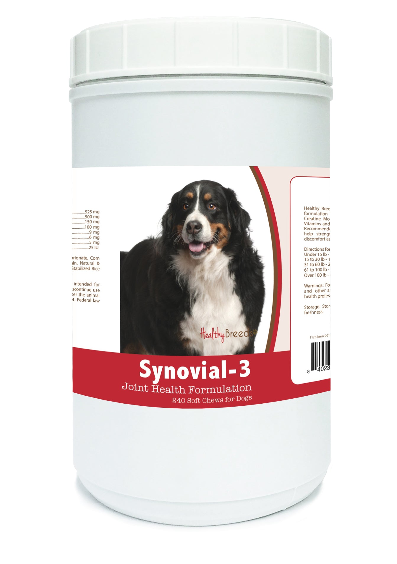 Bernese Mountain Dog Synovial-3 Joint Health Formulation Soft Chews 240 Count