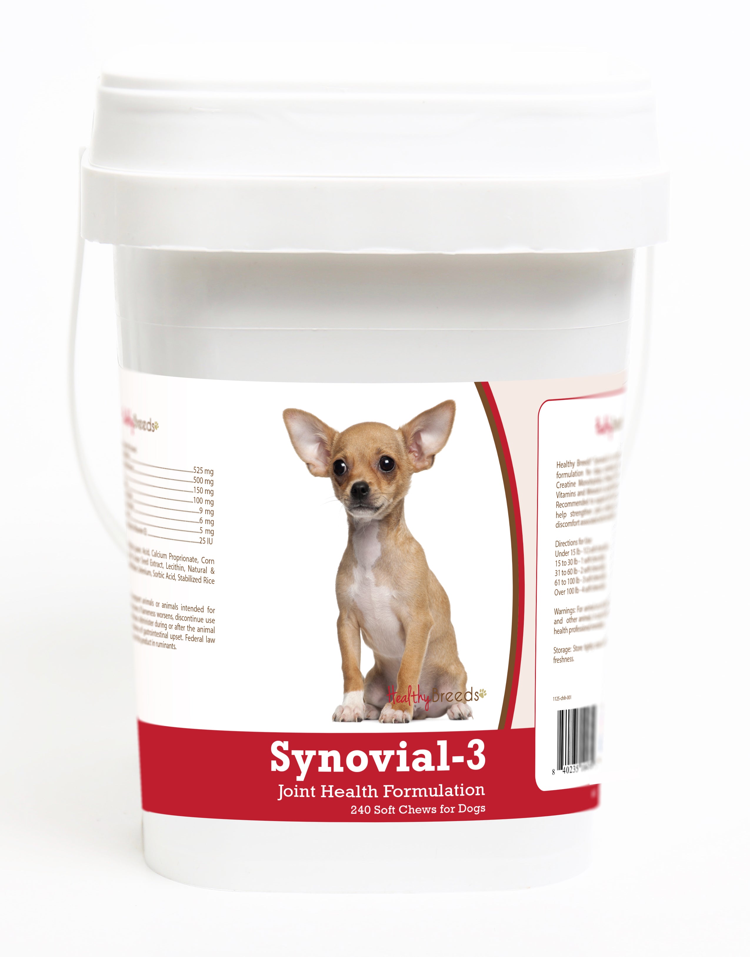 Chihuahua Synovial-3 Joint Health Formulation Soft Chews 240 Count