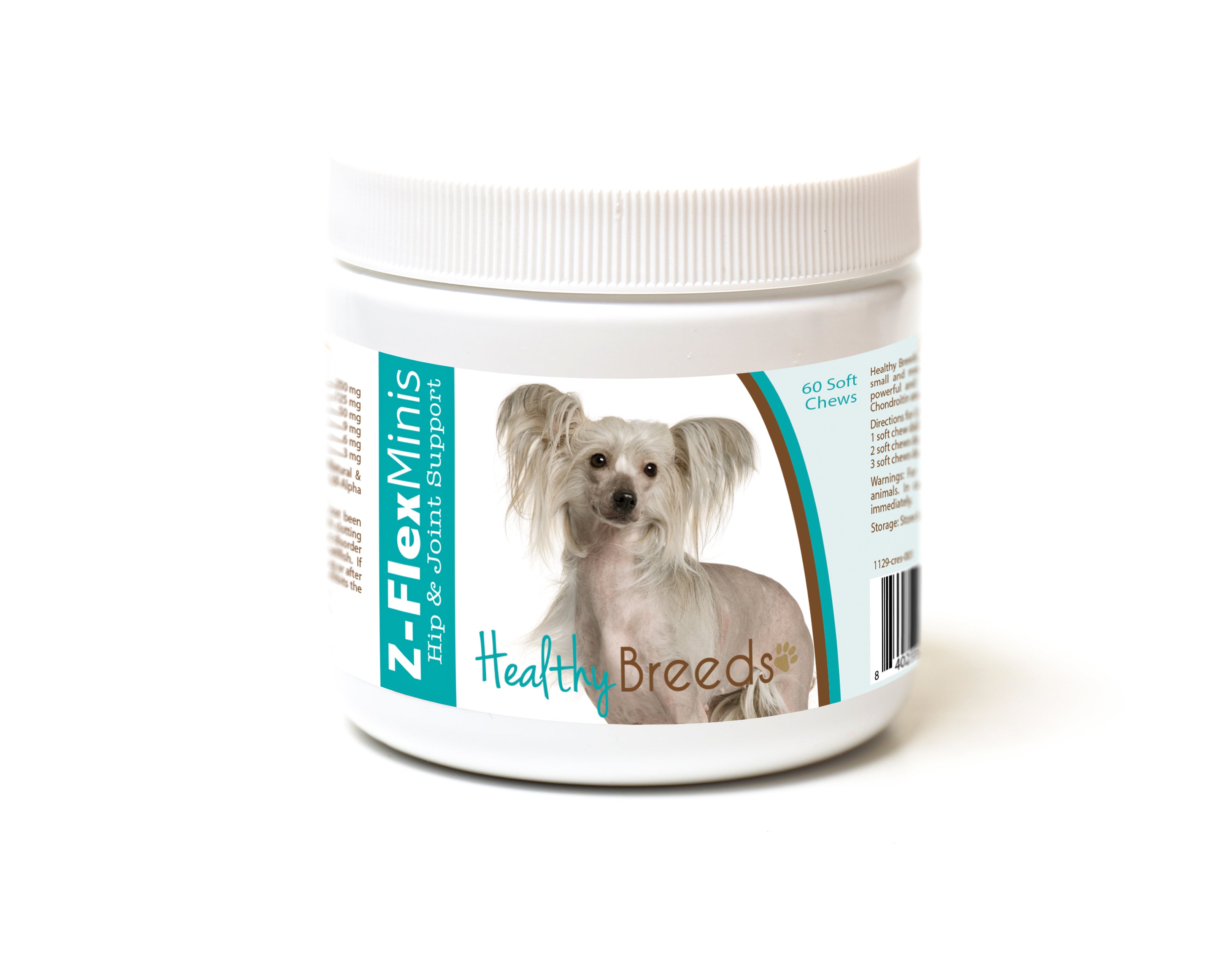 Chinese Crested Z-Flex Minis Hip and Joint Support Soft Chews 60 Count