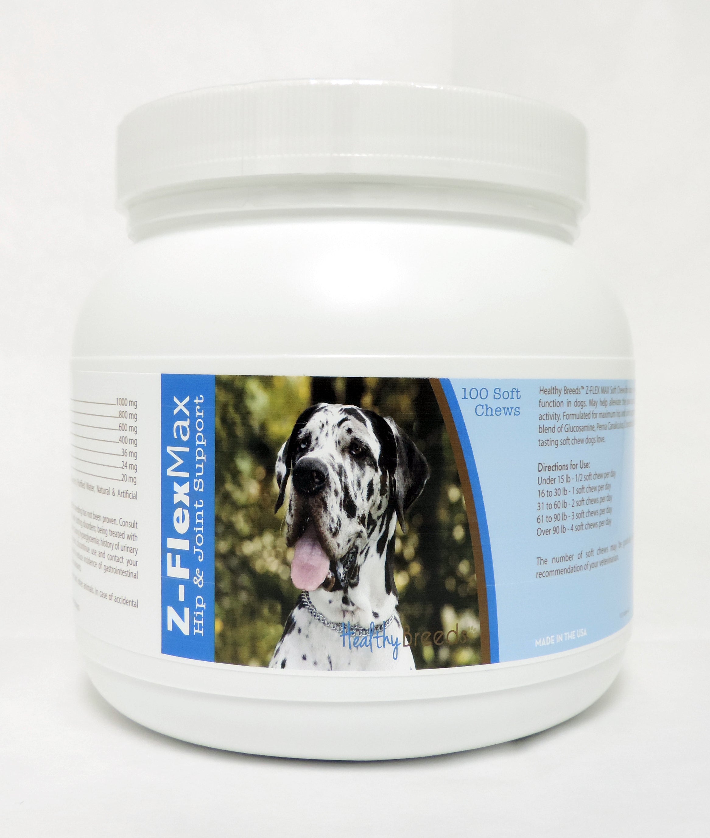 Great Dane Z-Flex Max Hip & Joint Soft Chews 100 Count