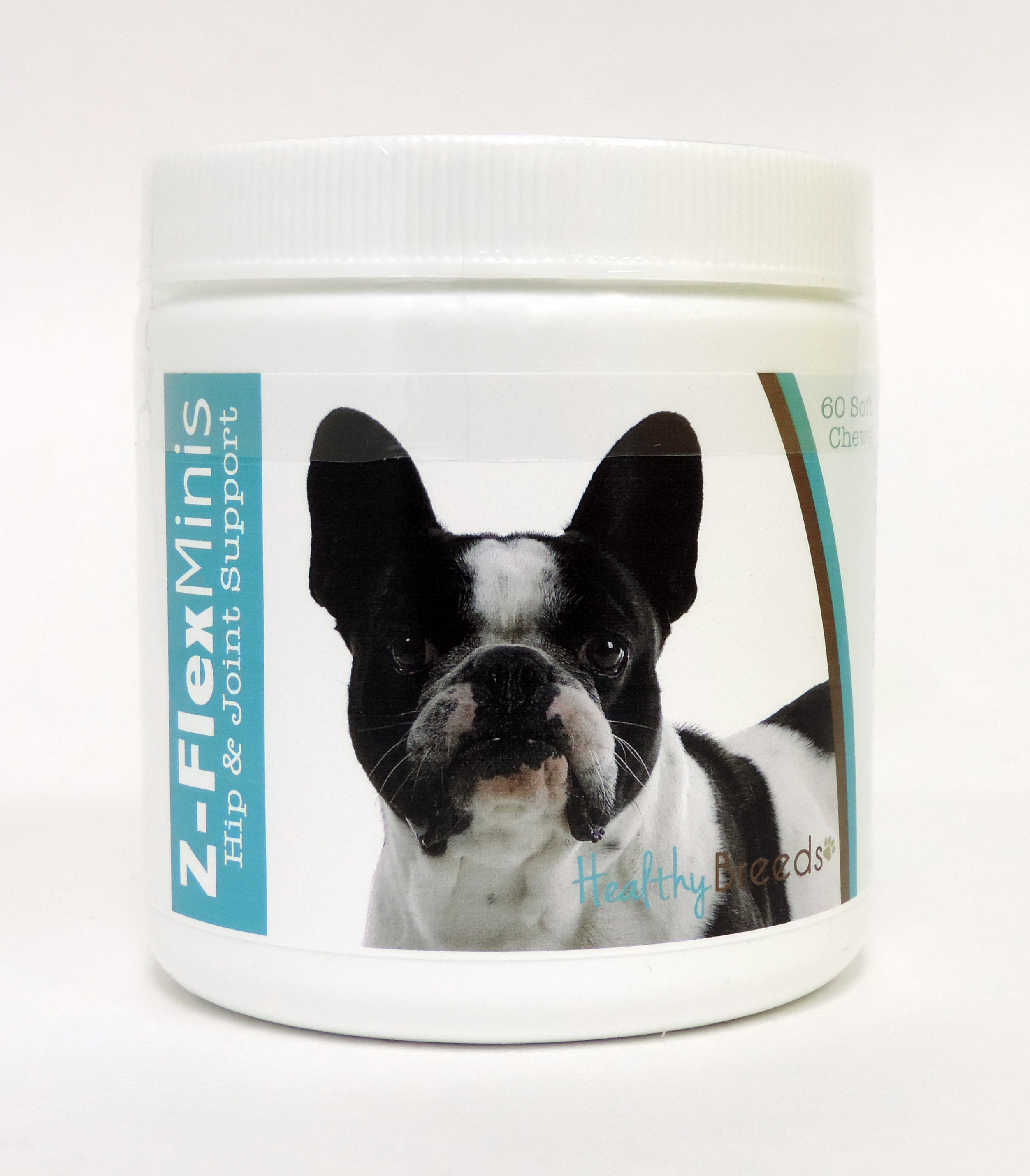 French Bulldog Z-Flex Minis Hip and Joint Support Soft Chews 60 Count