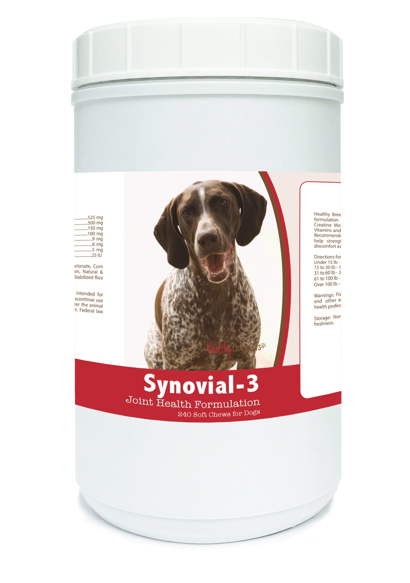 German Shorthaired Pointer Synovial-3 Joint Health Formulation Soft Chews 240 Count
