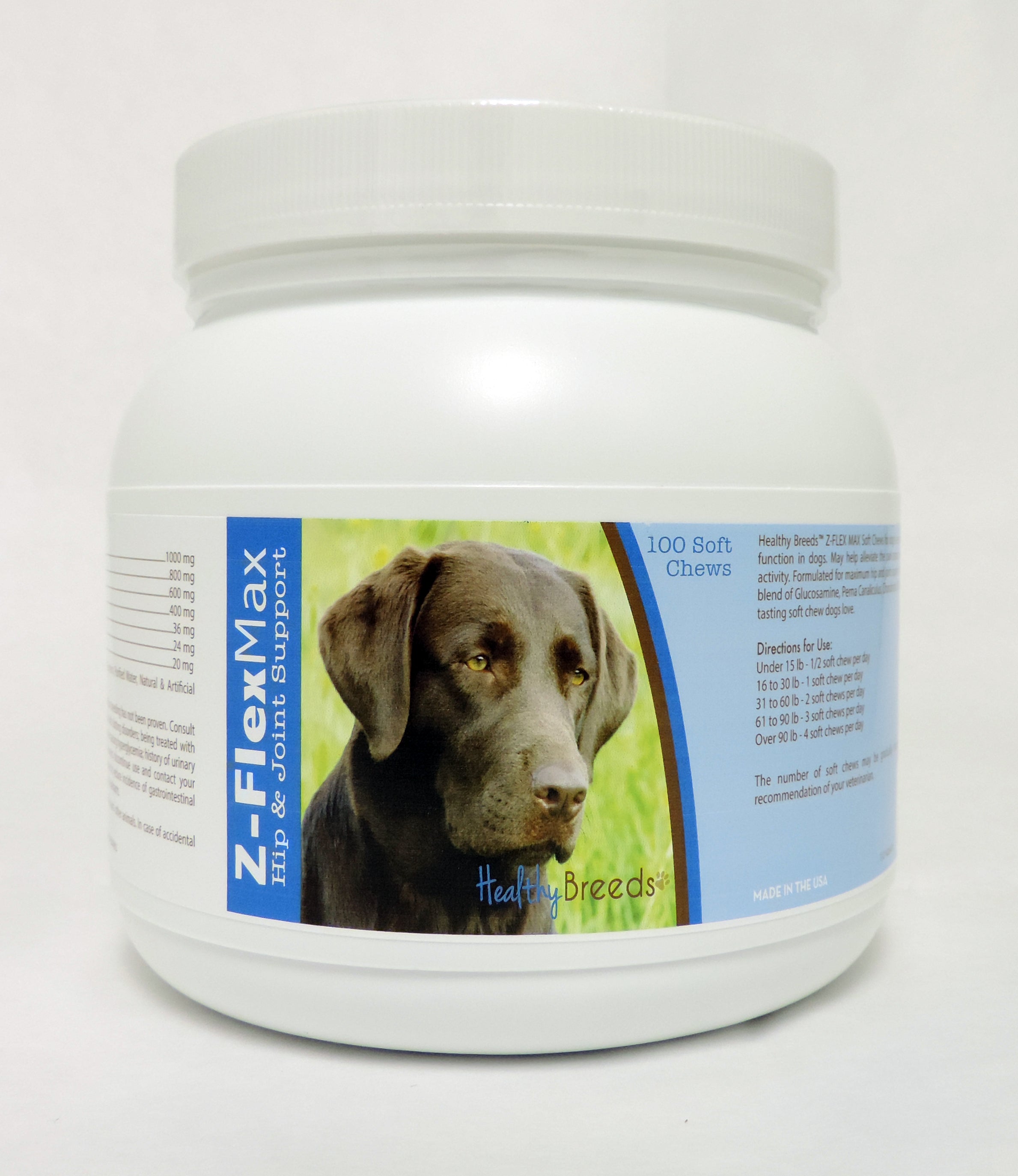 Labrador Retriever Z-Flex Max Hip & Joint Soft Chews 100 Count