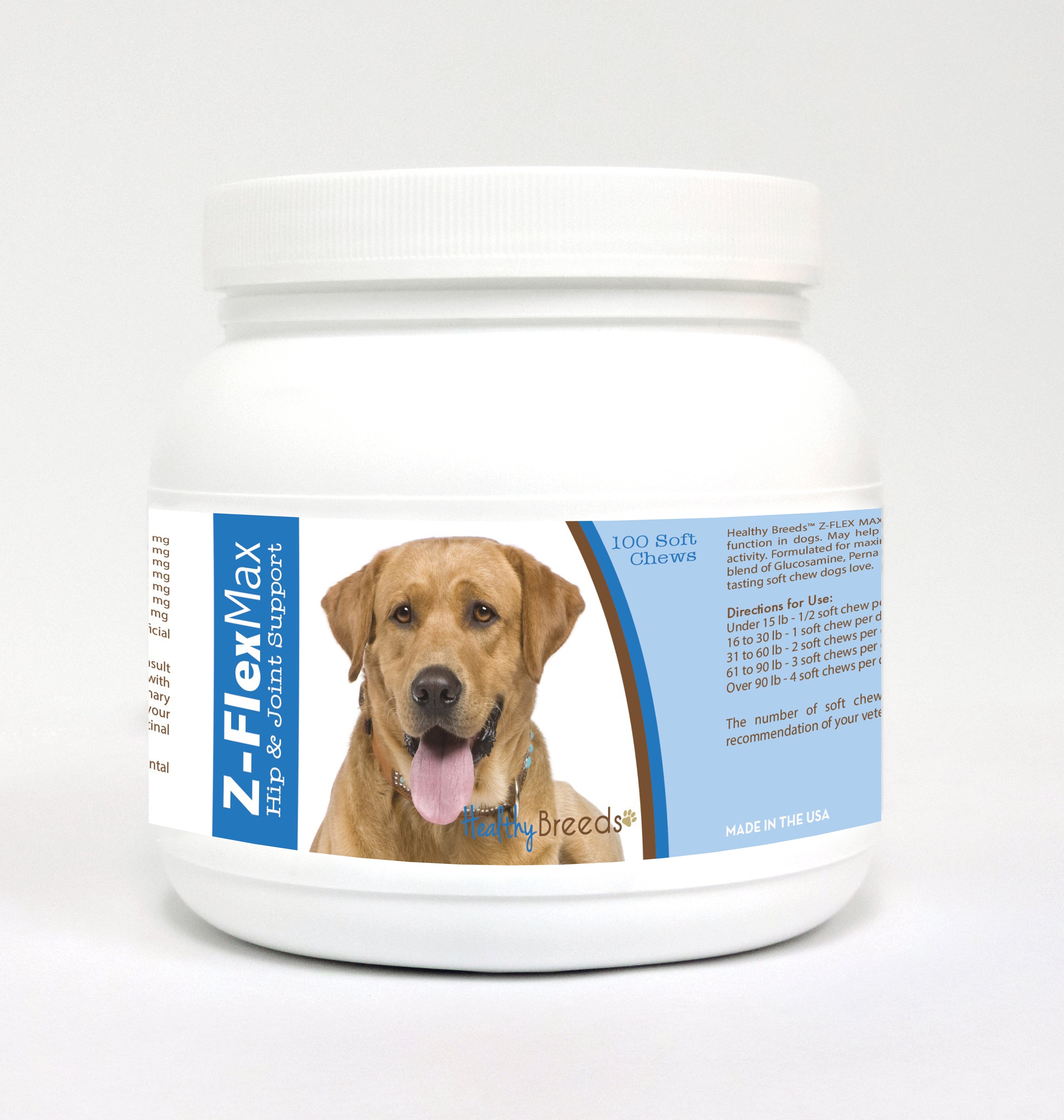 Labrador Retriever Z-Flex Max Hip & Joint Soft Chews 100 Count