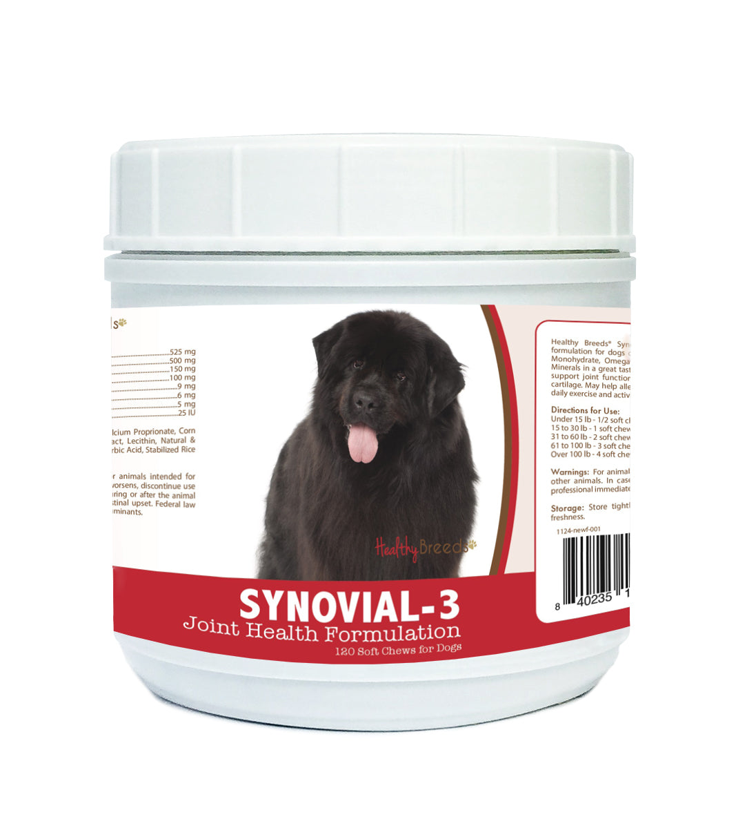 Newfoundland Synovial-3 Joint Health Formulation Soft Chews 120 Count