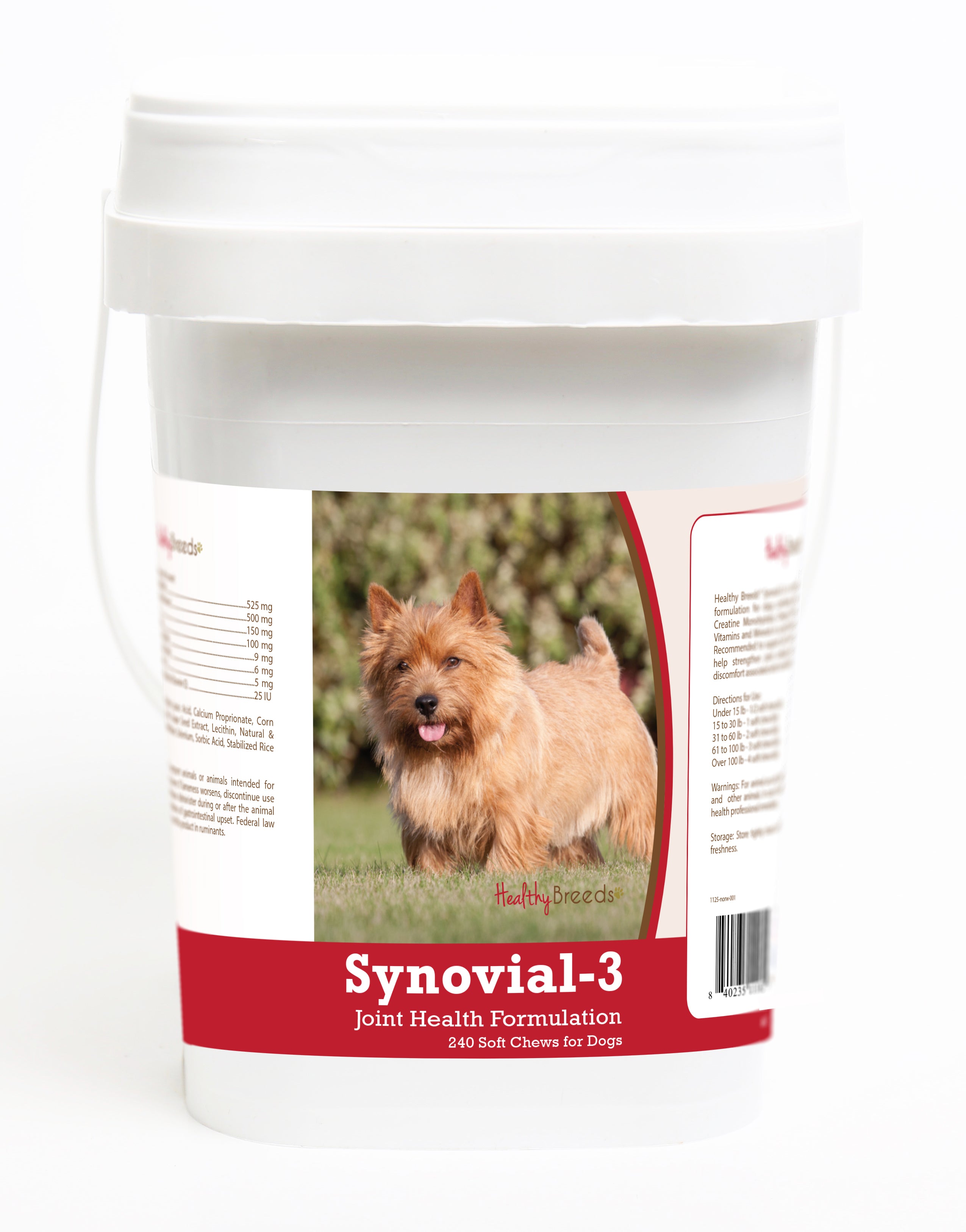 Norwich Terrier Synovial-3 Joint Health Formulation Soft Chews 240 Count