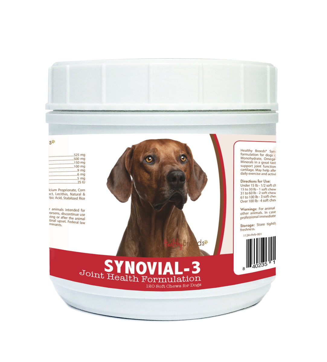 Rhodesian Ridgeback Synovial-3 Joint Health Formulation Soft Chews 120 Count