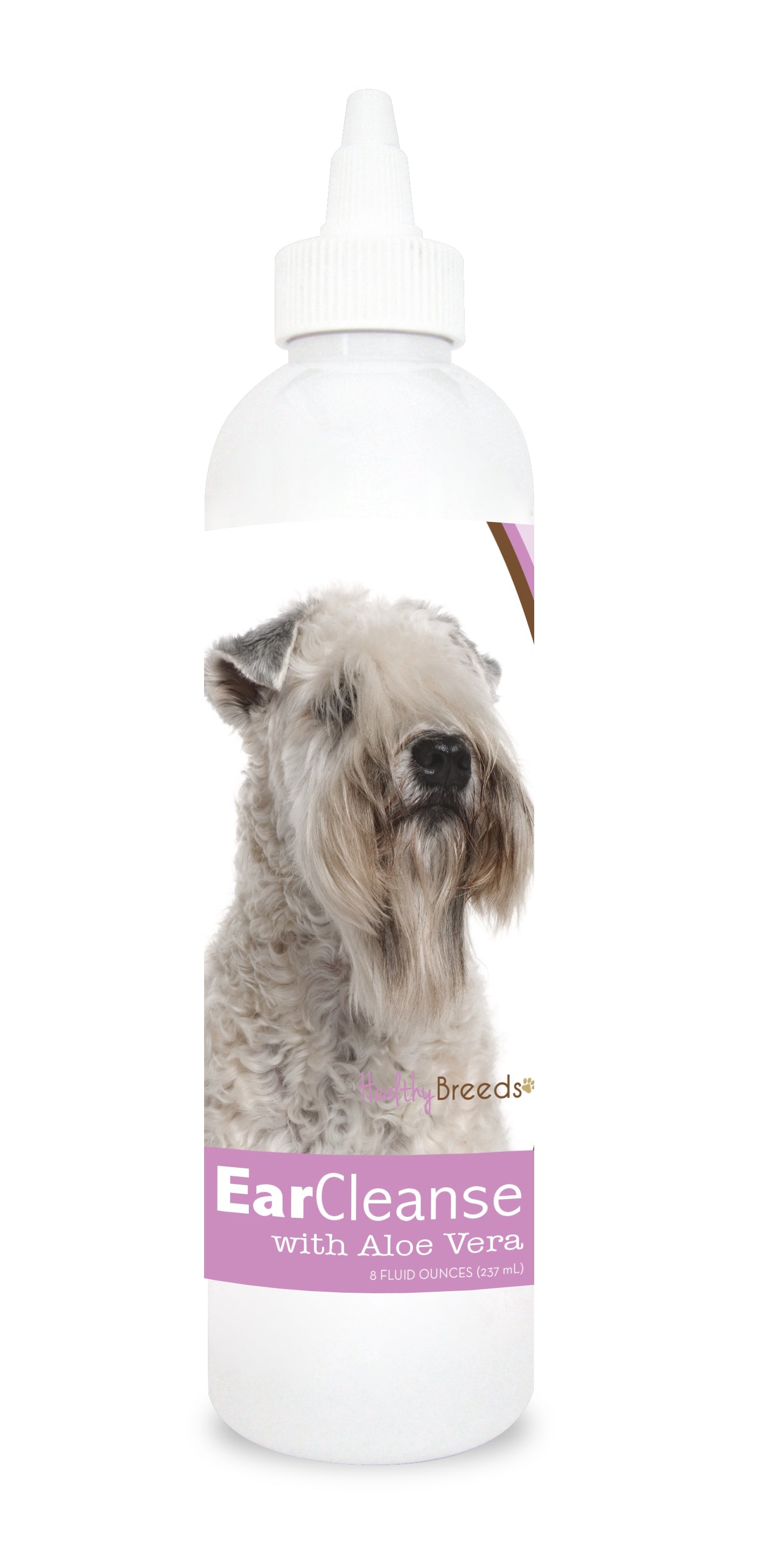 Soft Coated Wheaten Terrier Ear Cleanse with Aloe Vera Sweet Pea and Vanilla 8 oz